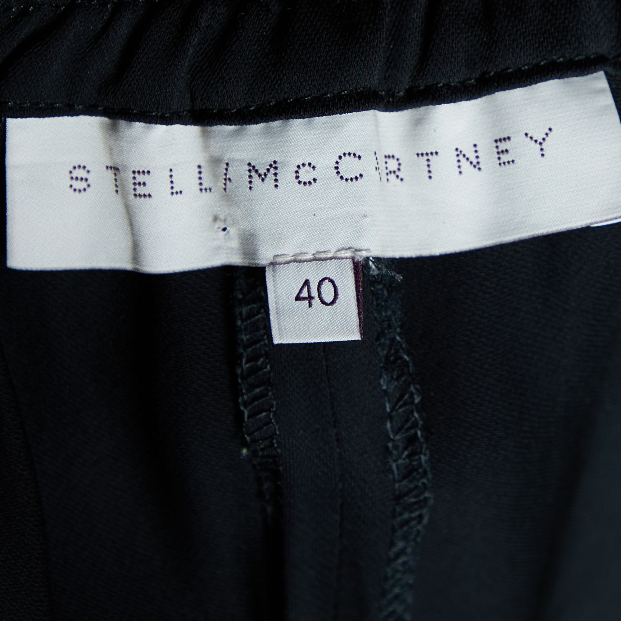Stella McCartney Black Crepe Joggers S