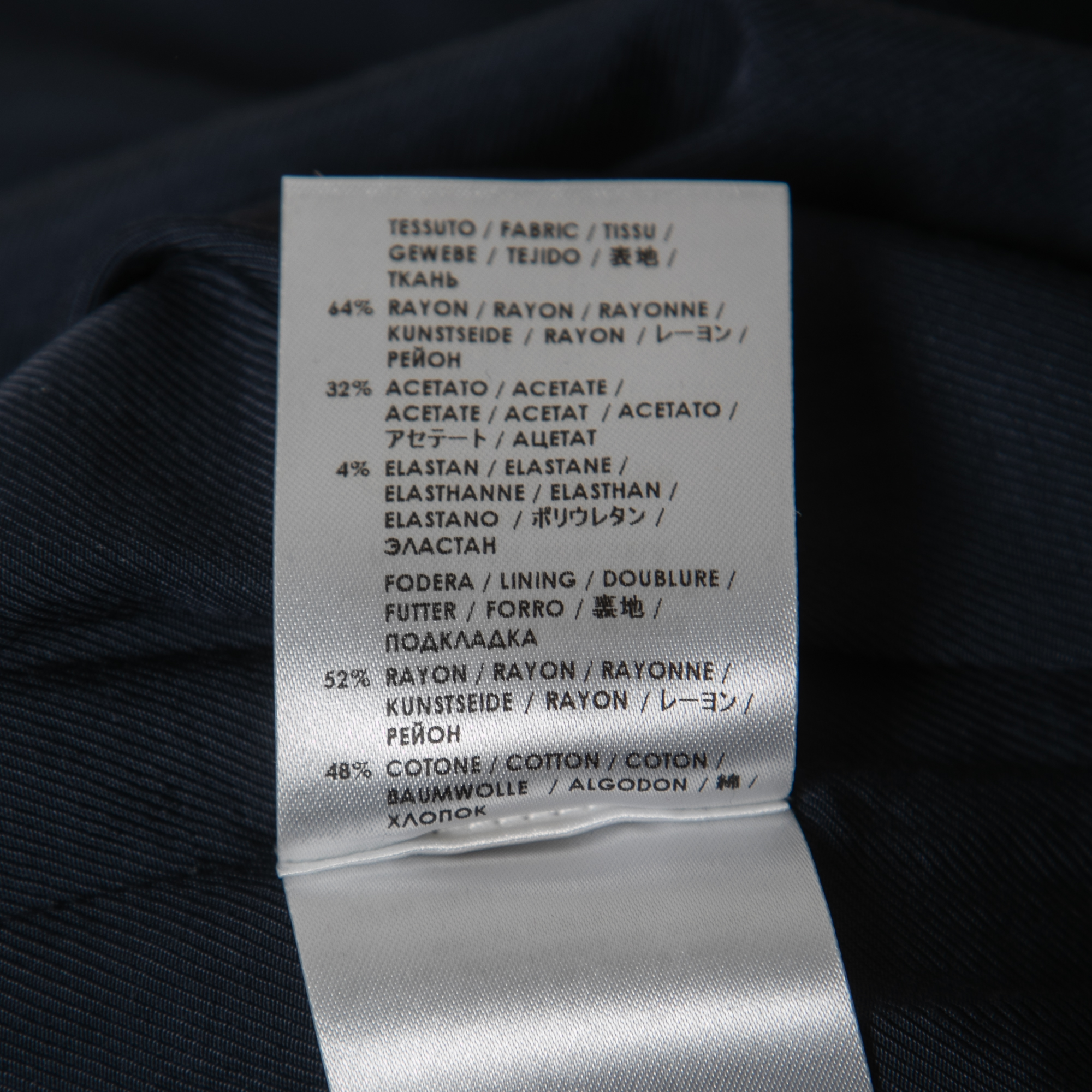 Stella McCartney Navy Blue Crepe Zip Detail Sleeveless Mini Dress XS