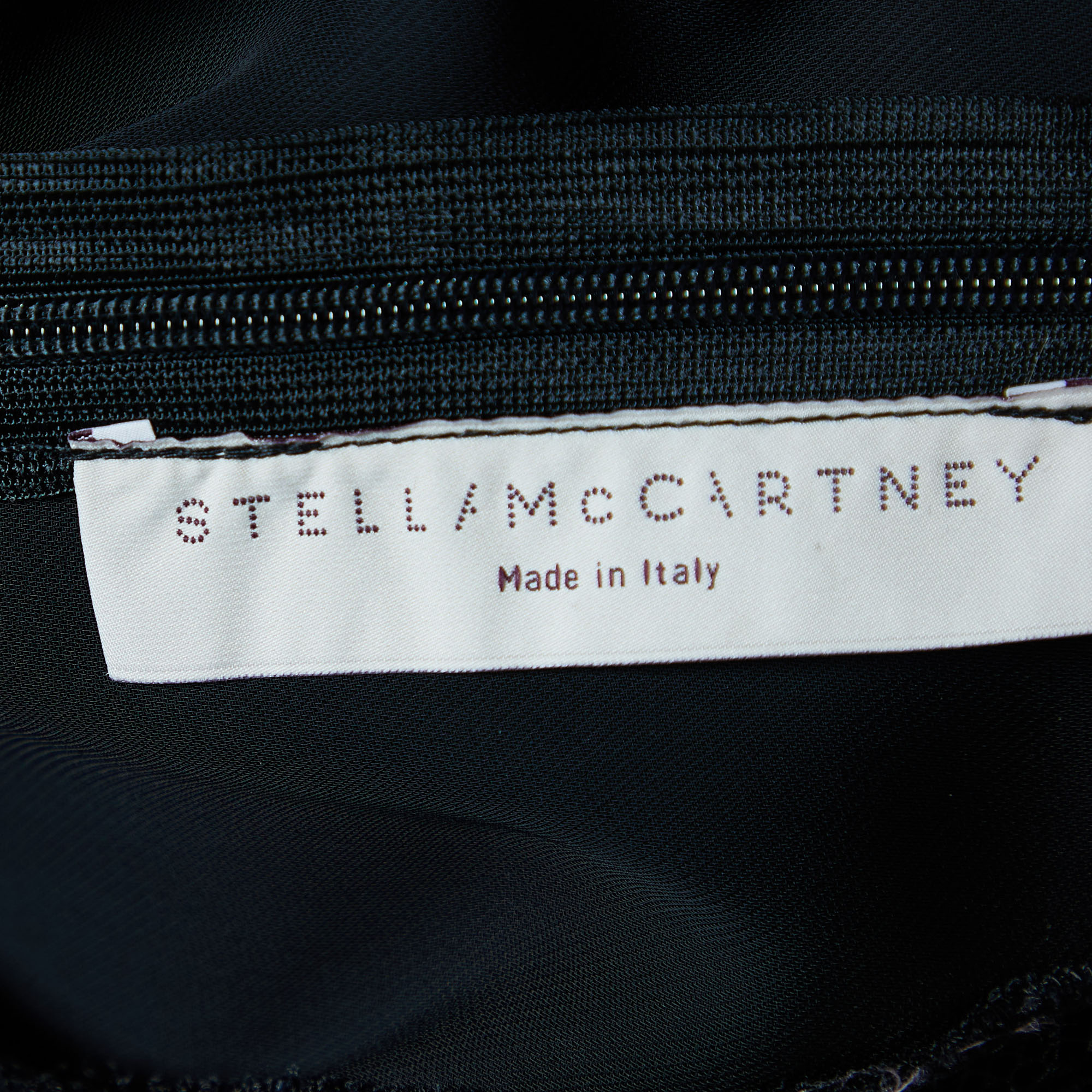Stella McCartney Black Lace & Georgette Jumpsuit M