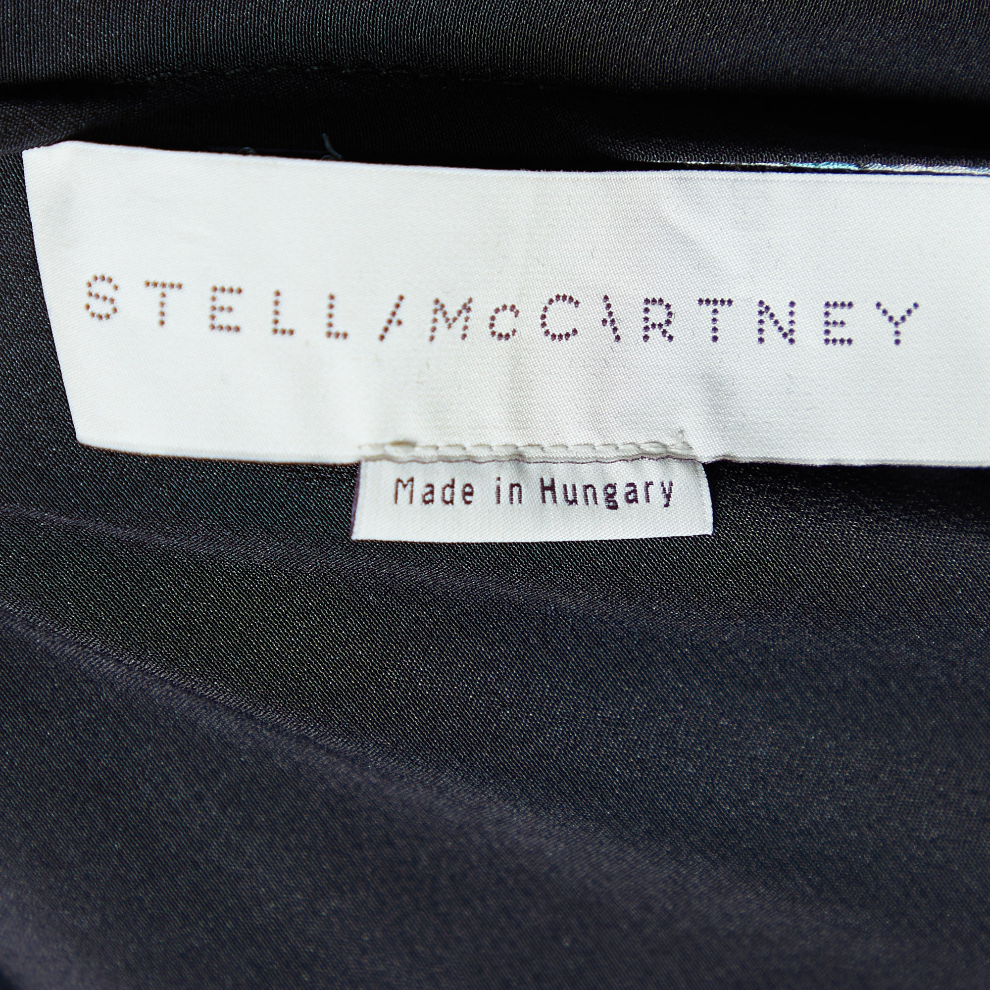Stella McCartney Black Monia Superhero Printed Silk Jumpsuit M