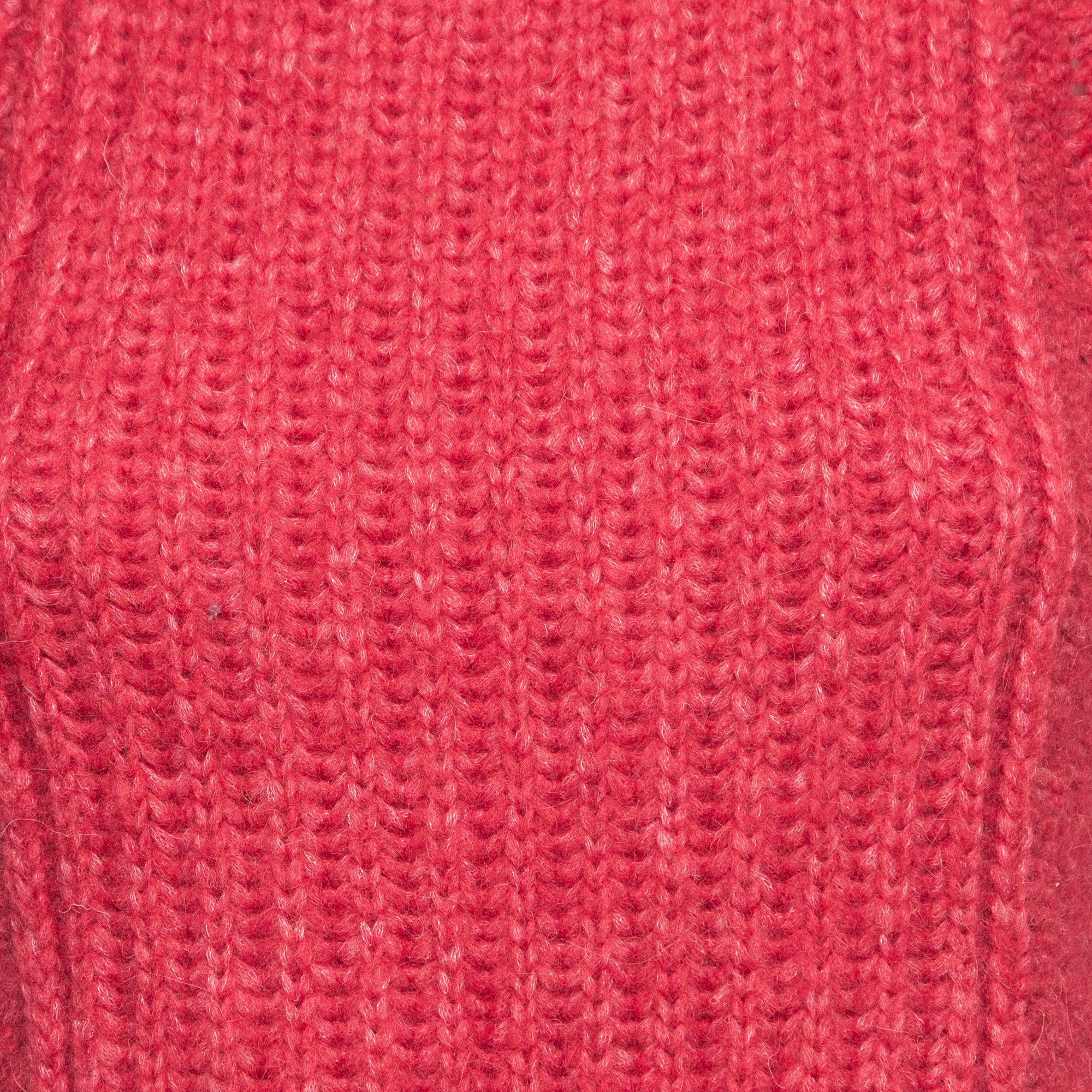Stella McCartney Red Wool Knit Flared Sweater Top S
