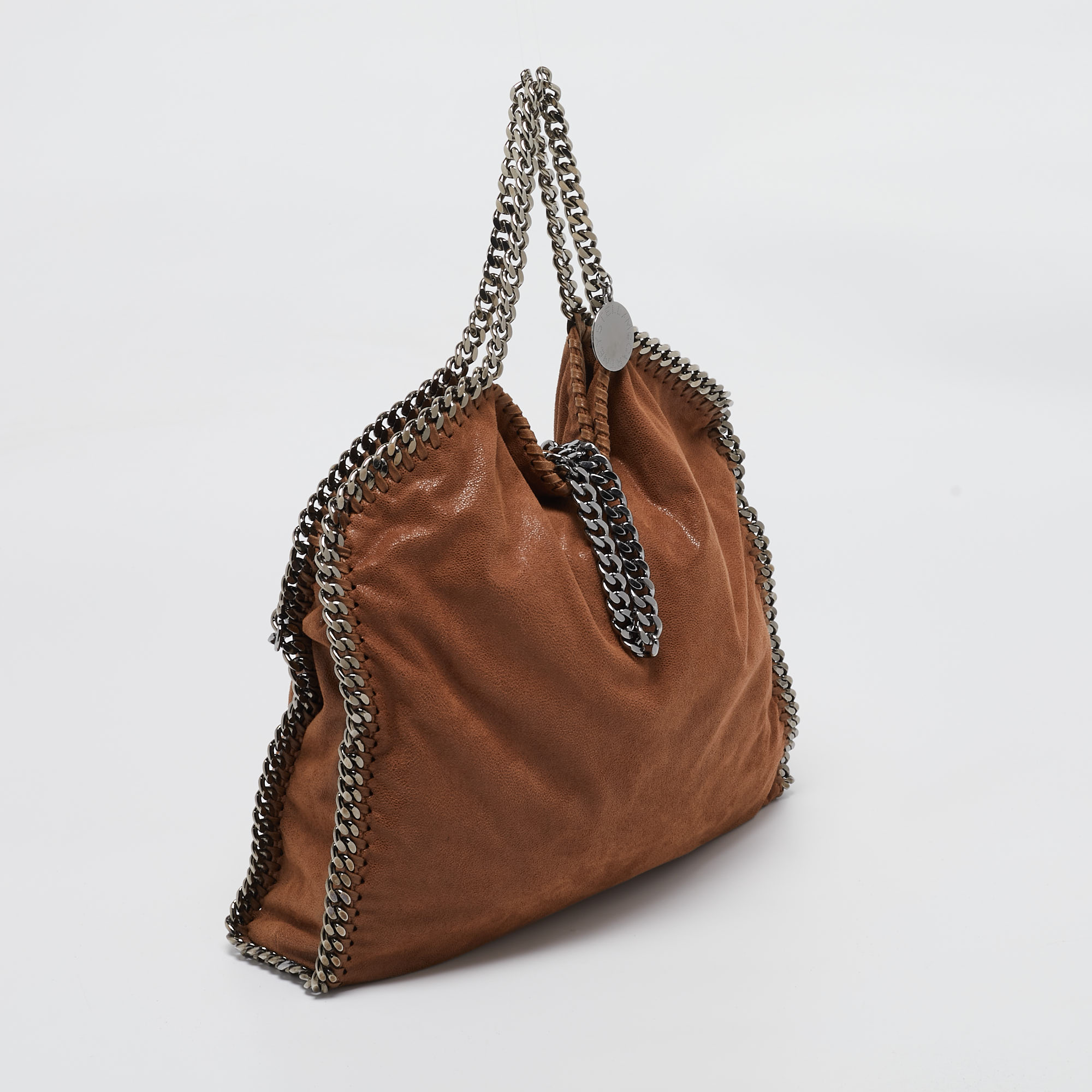 Stella McCartney Brown Faux Suede Small Falabella Tote