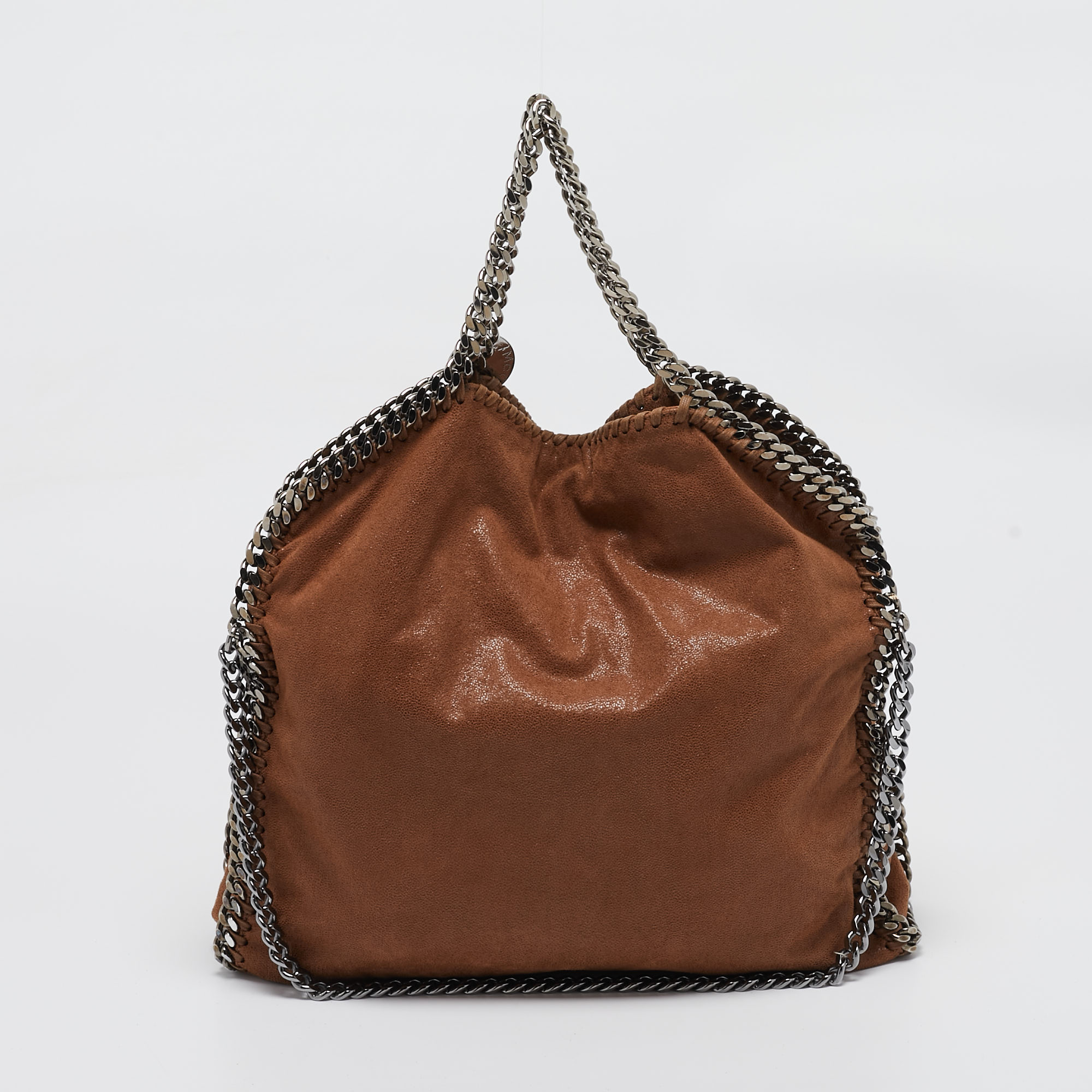 Stella McCartney Brown Faux Suede Small Falabella Tote