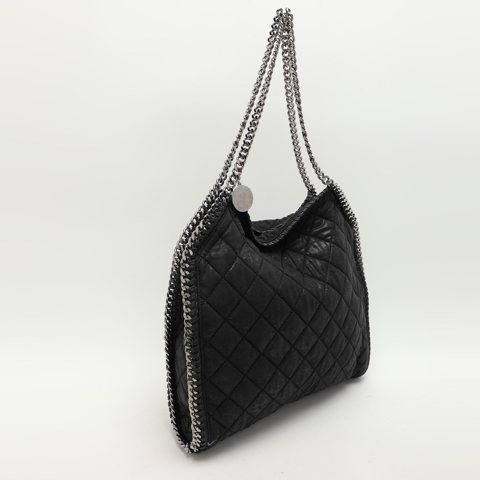 Stella McCartney Black Fabric Small Falabella Tote