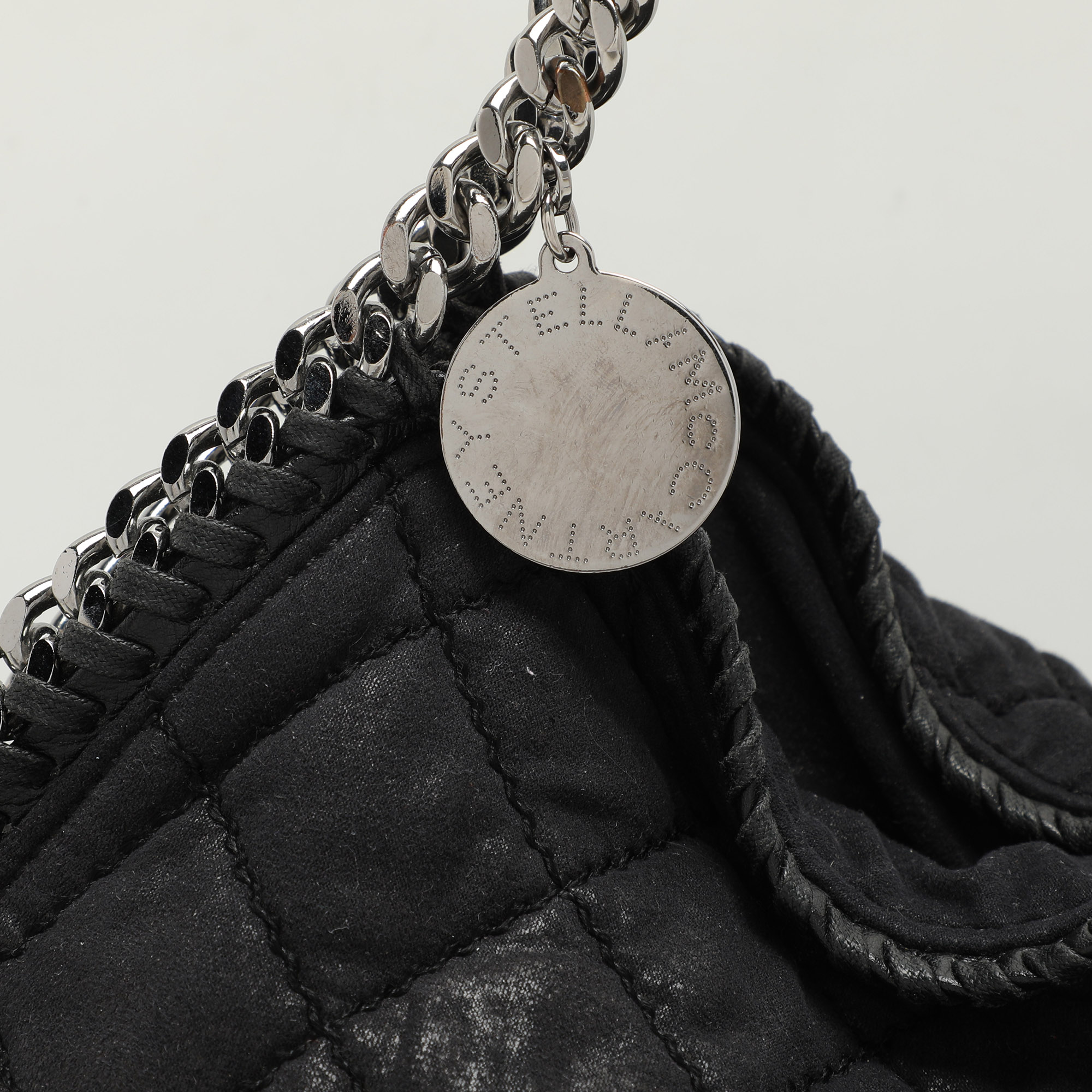 Stella McCartney Black Fabric Small Falabella Tote