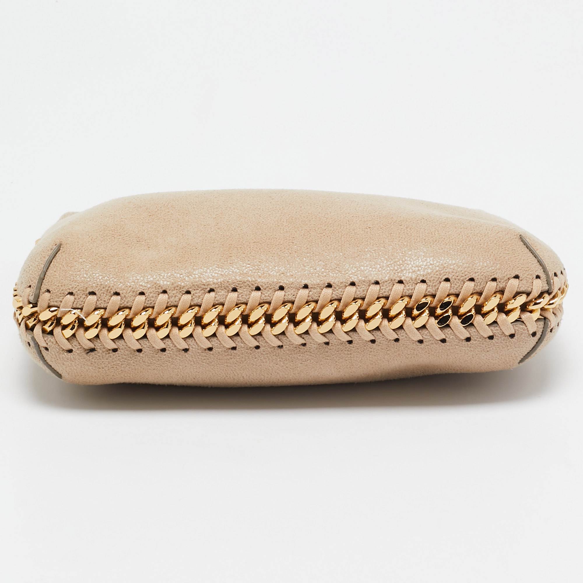 Stella McCartney Beige Faux Suede Mini Falabella Shoulder Bag