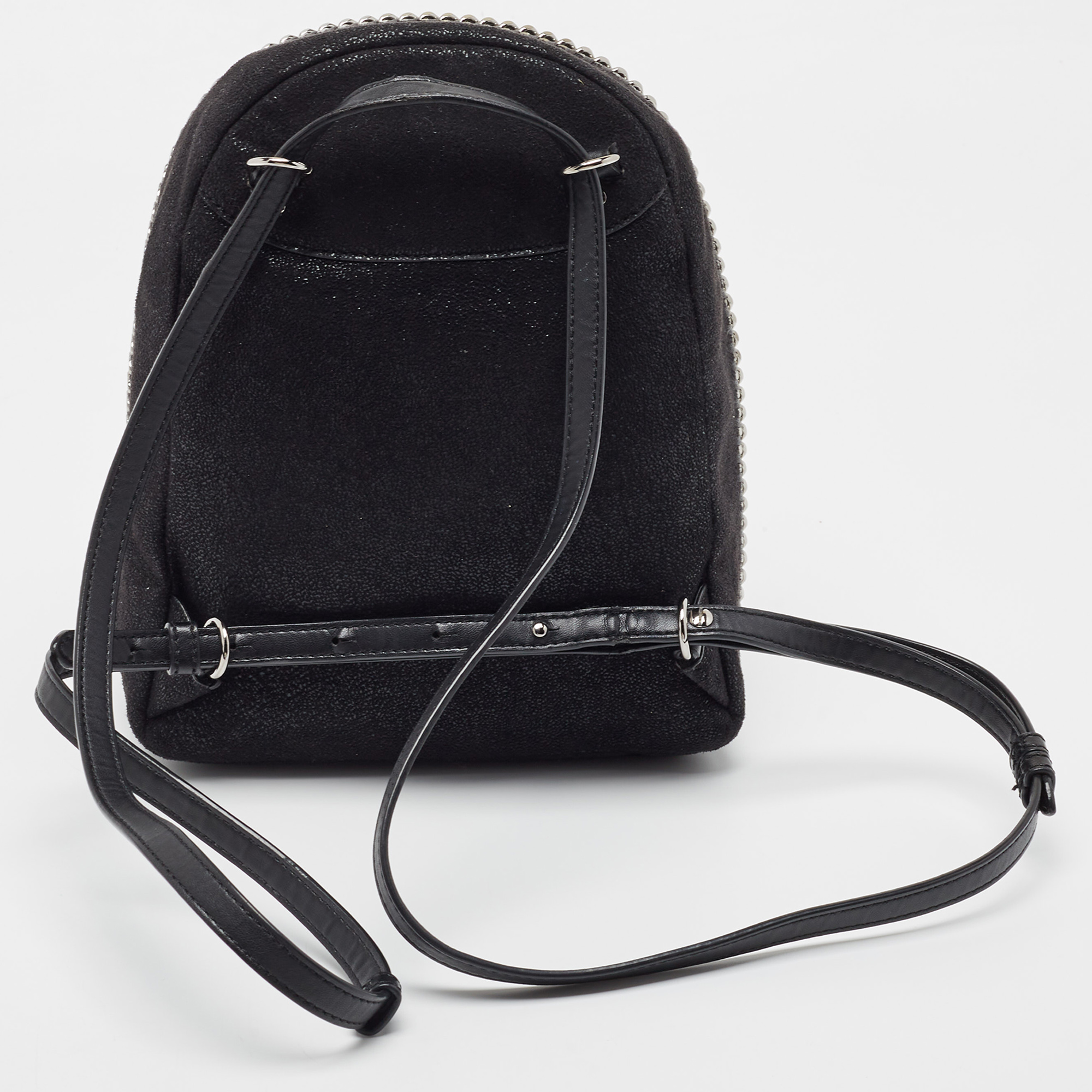 Stella McCartney Black Faux Leather Falabella Backpack