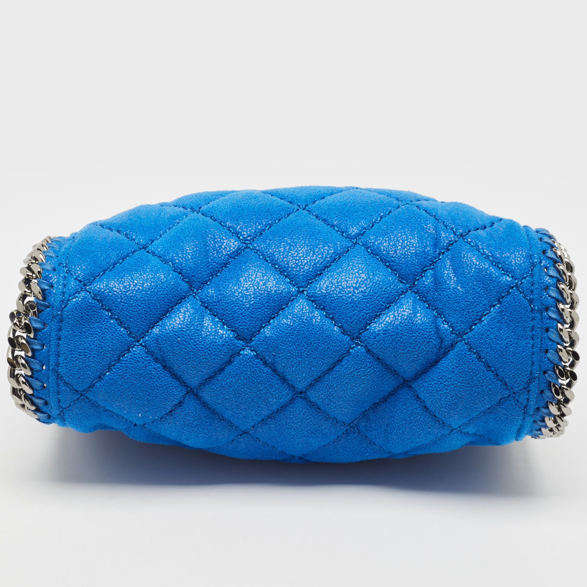 Stella McCartney Blue Faux Leather Mini Falabella Crossbody Bag