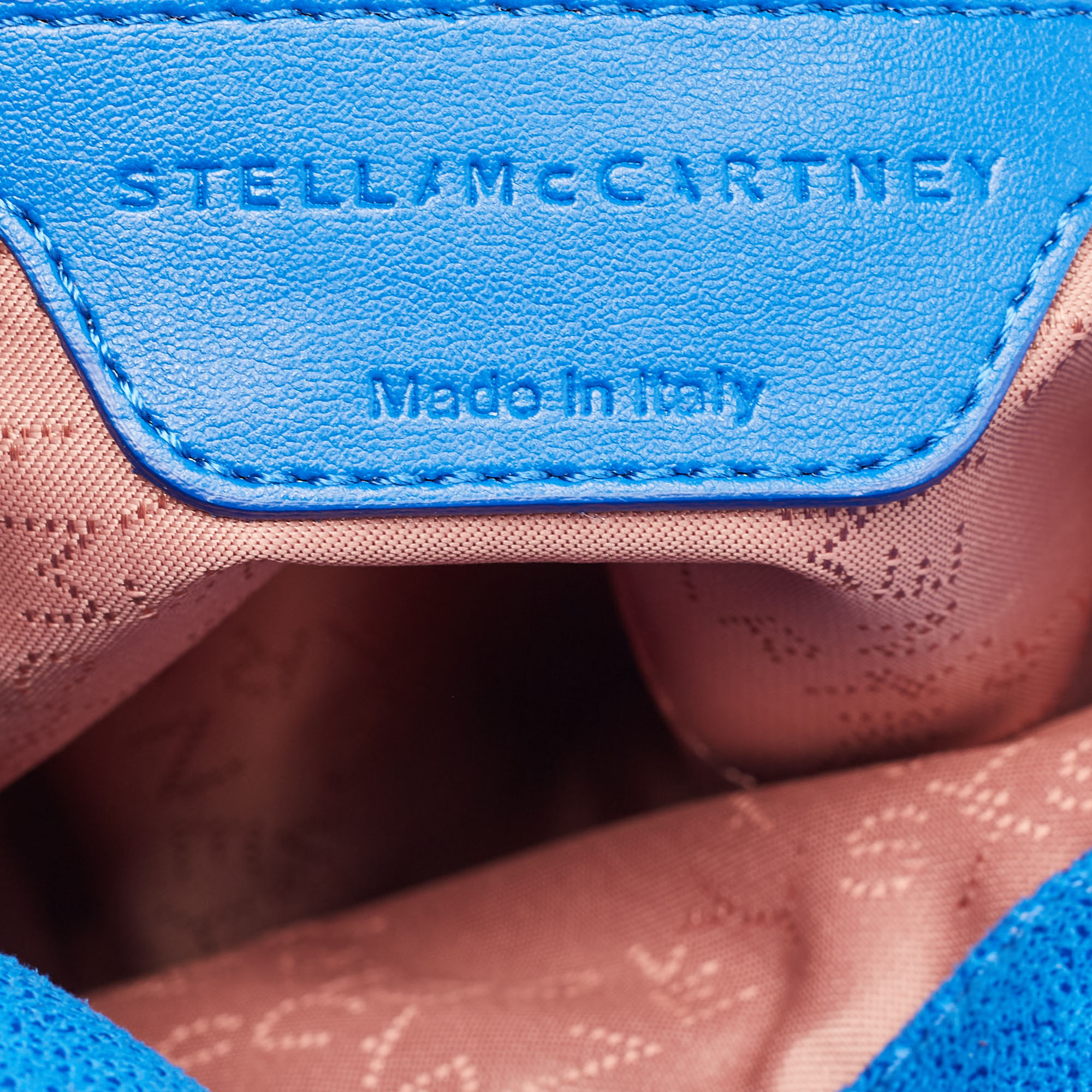 Stella McCartney Blue Faux Leather Mini Falabella Crossbody Bag