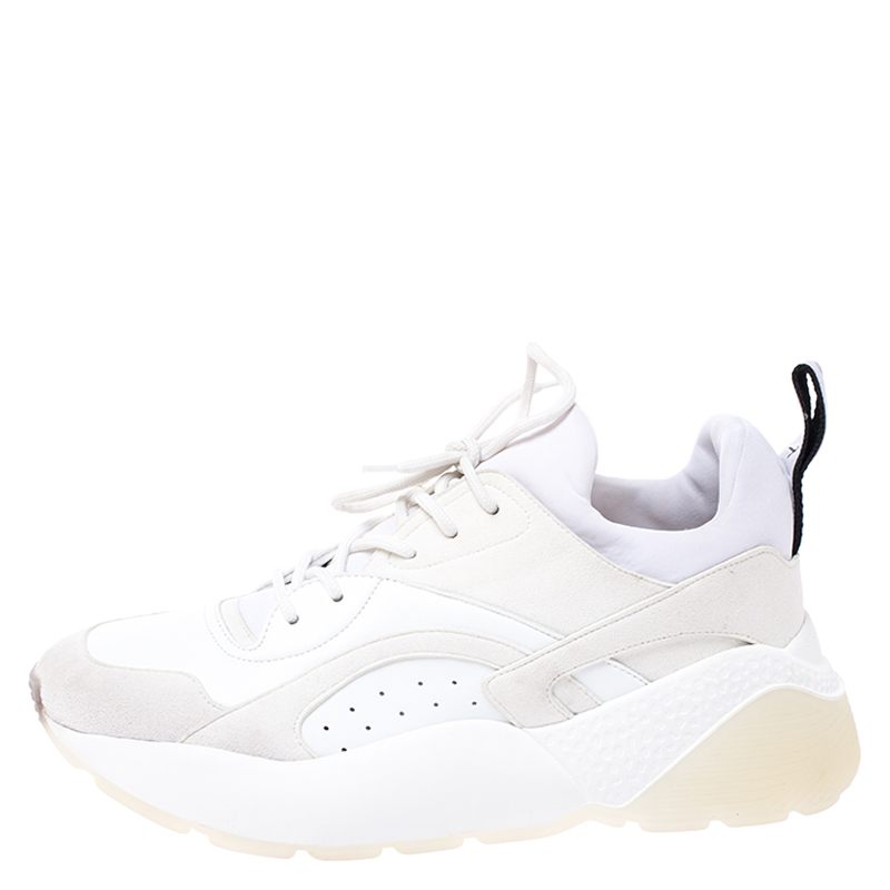 Stella McCartney White Fabric And Faux Suede Eclypse Lace Up Sneakers Size
Stella McCartney White Fabric And Faux Suede Eclypse Lace Up Sneakers Size
