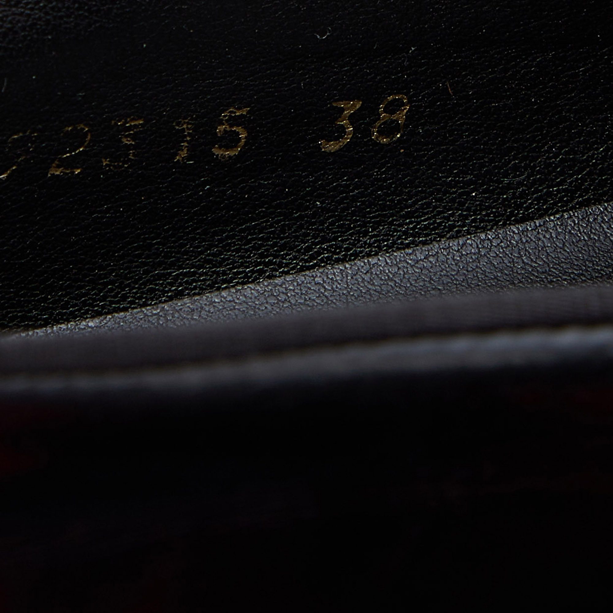 Stella McCartney Black Faux Leather Chain-Link Platform Slip On Sneakers Size 38