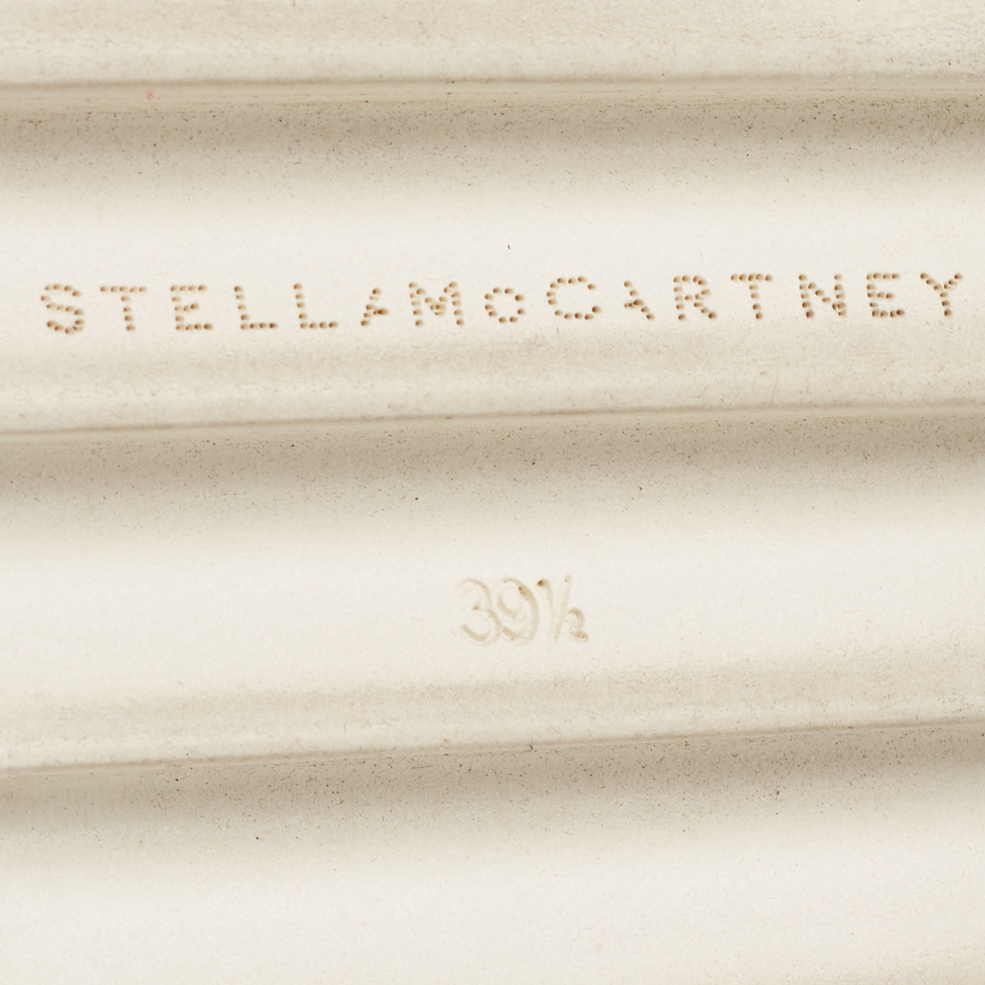 Stella McCartney Metallic Faux Leather Elyse Star Sneakers Size 38.5