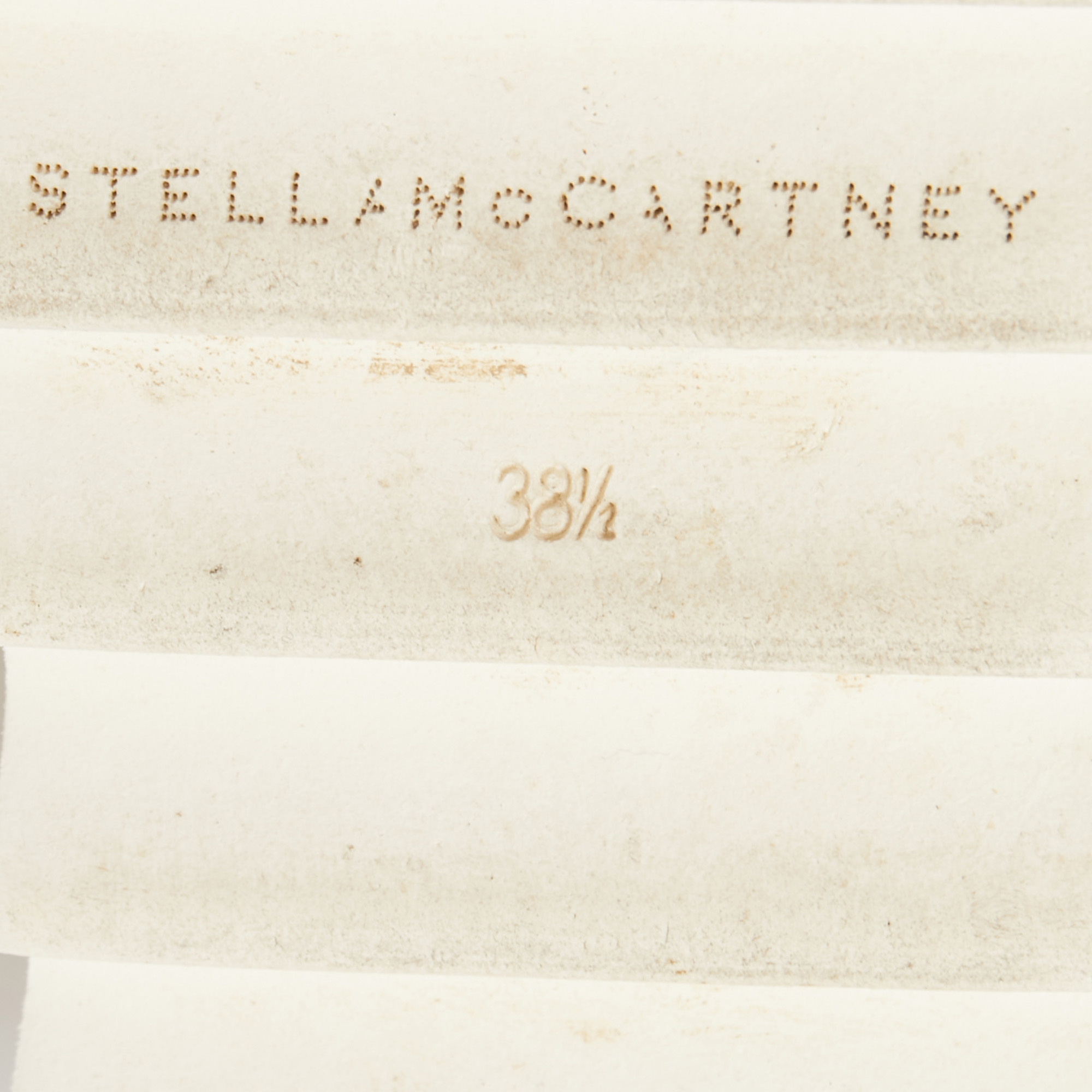 Stella McCartney Two Tone Faux Leather Canyon Wicker Elyse Platform Derby Sneakers Size 38.5