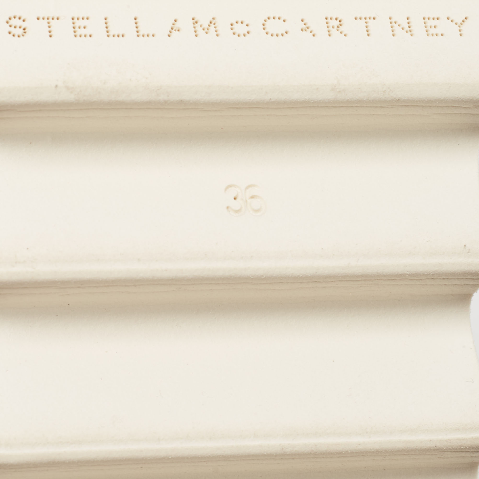 Stella McCartney White Lace Elyse Platform Lace Up Sneakers Size 36