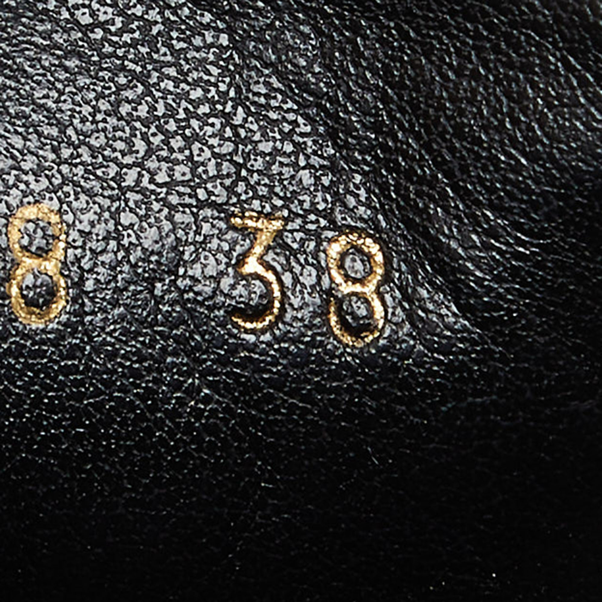 Stella McCartney Black Faux Leather Platform Sneakers Size 38
