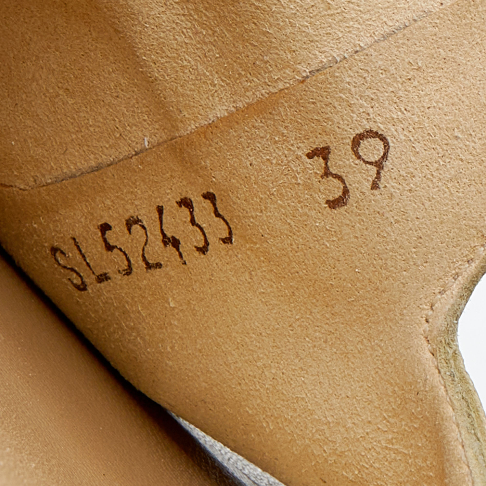 Stuart Weitzman Metallic Gold Leather Slide Sandals Size 39