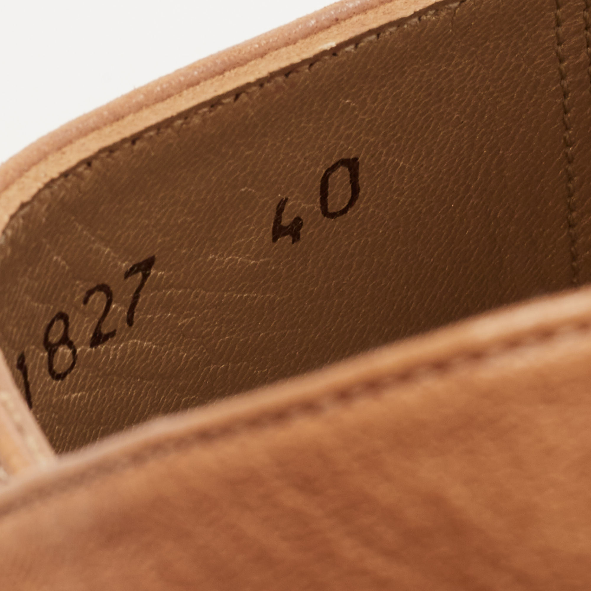 Stuart Weitzman Brown Leather Studded Slingback Block Heel Sandals Size 40
