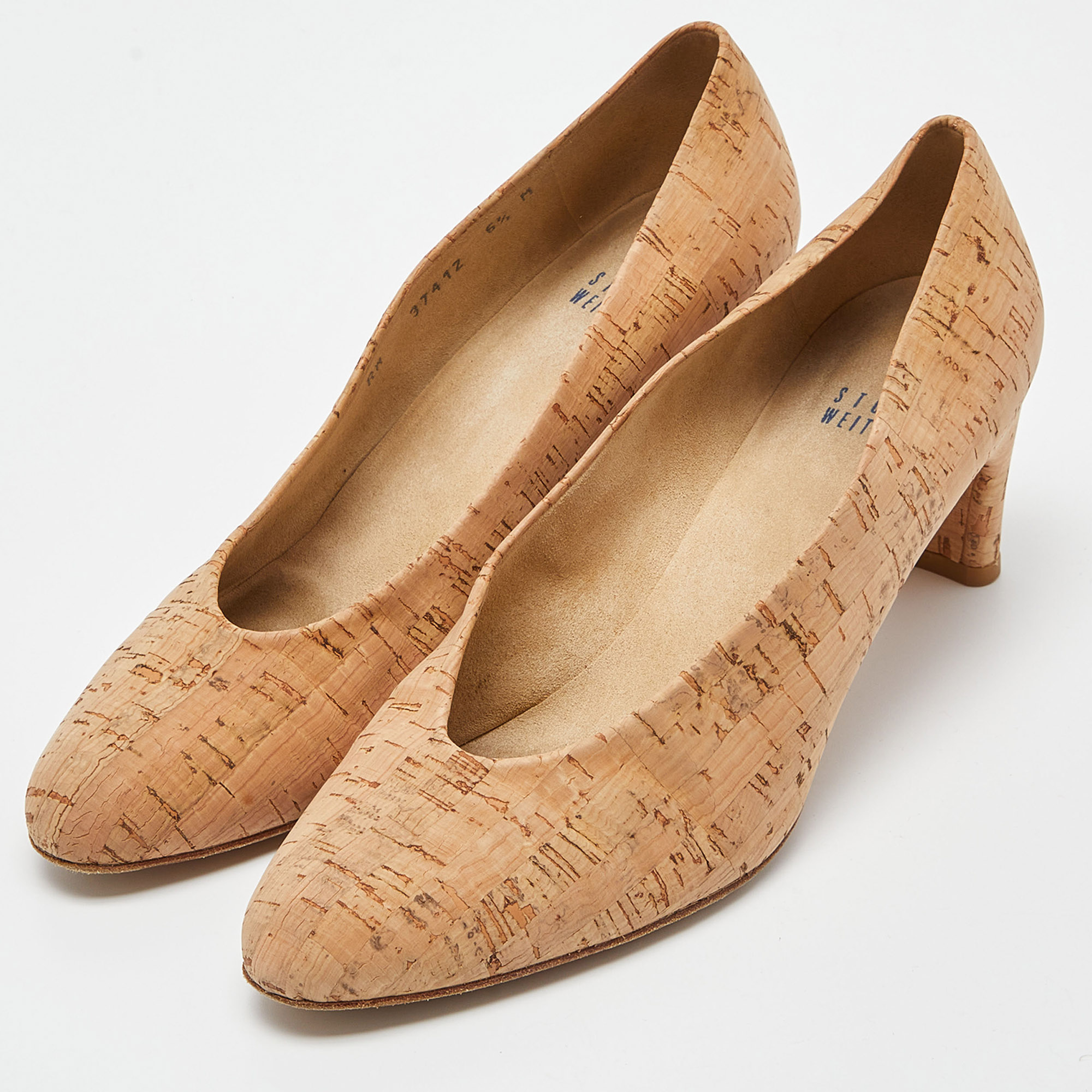 Stuart Weitzman Beige Cork Pumps Size 37