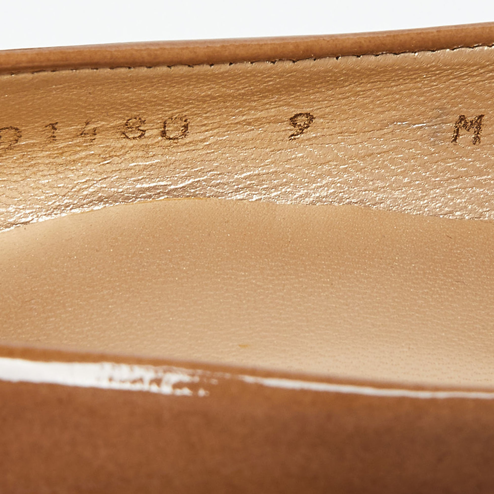 Stuart Weitzman Brown Patent Leather Peep Toe Platform Pumps Size 39.5