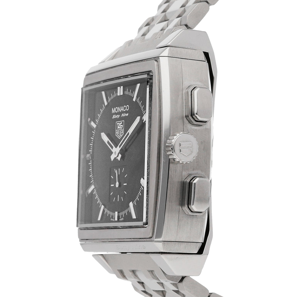 Tag Heuer Black Stainless Steel Monaco 69 CW9110.BA0780 Women's Wristwatch 40 MM
Tag Heuer Black Stainless Steel Monaco 69 CW9110.BA0780 Women's Wristwatch 40 MM