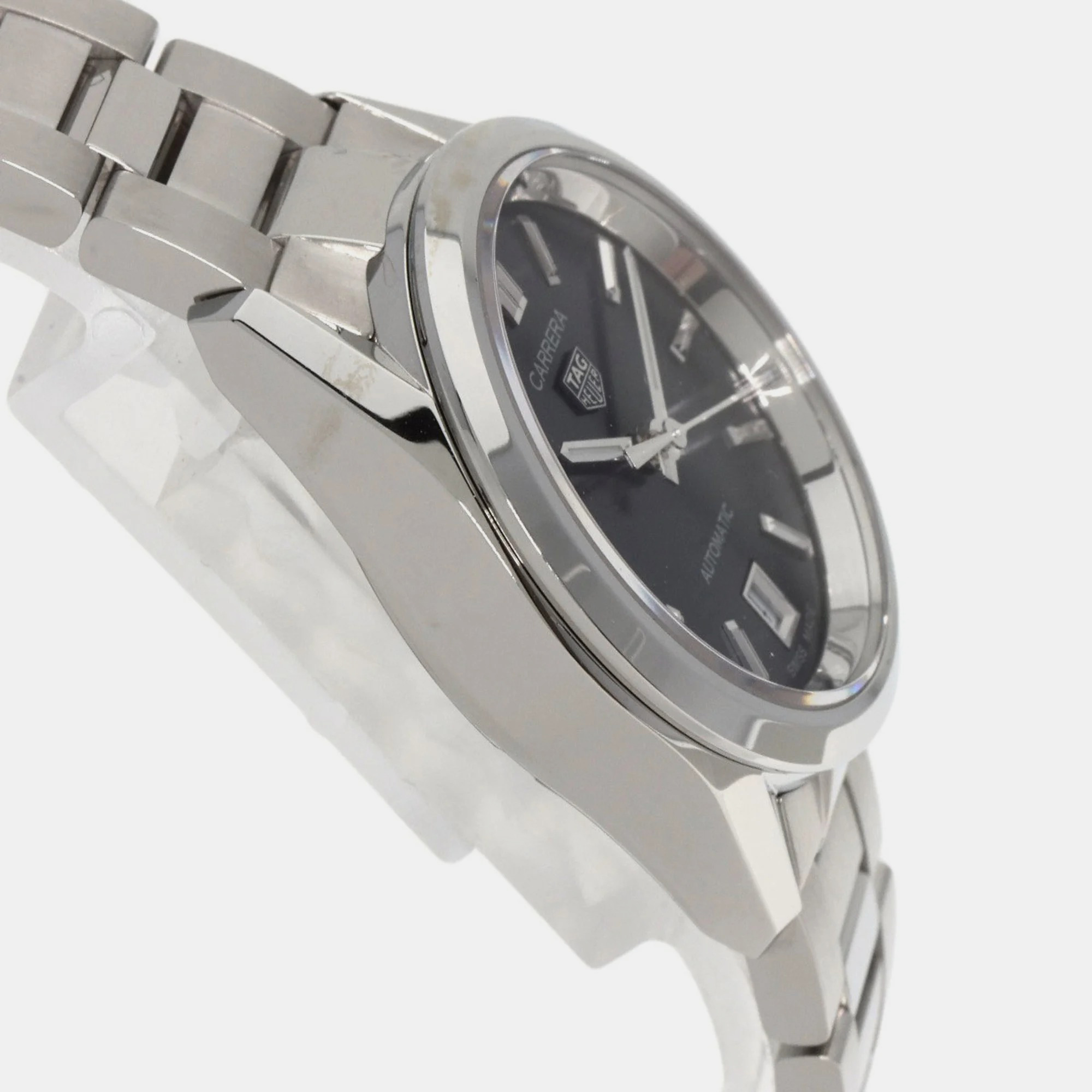 Tag Heuer Blue Stainless Steel Carrera WBN2411 Quartz Women's Wristwatch 29 Mm