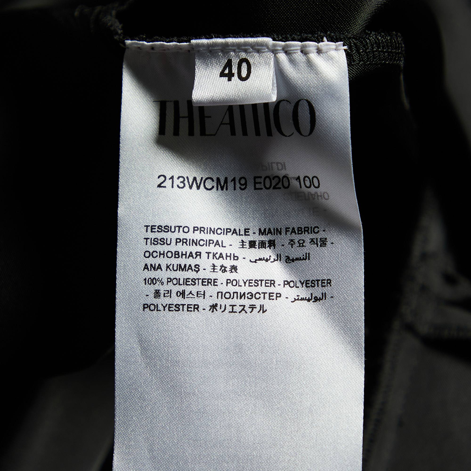 The Attico Black Sateen Draped Clasp Detail One Shoulder Dress S