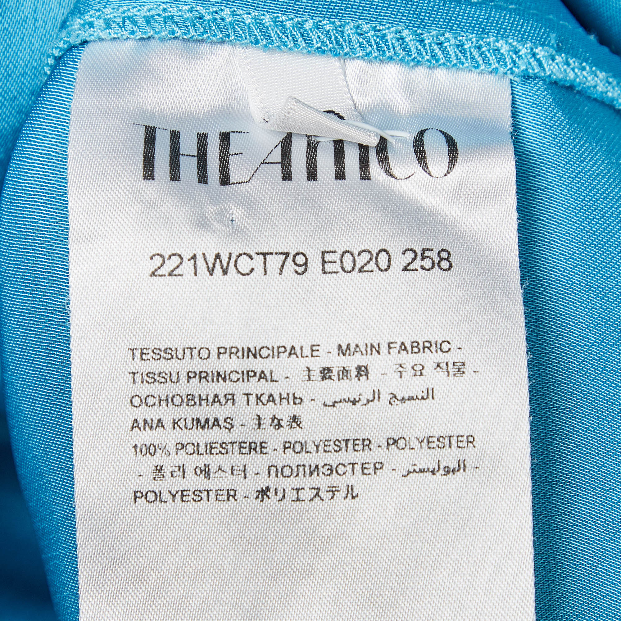 The Attico Blue Buttoned Front Shirt S