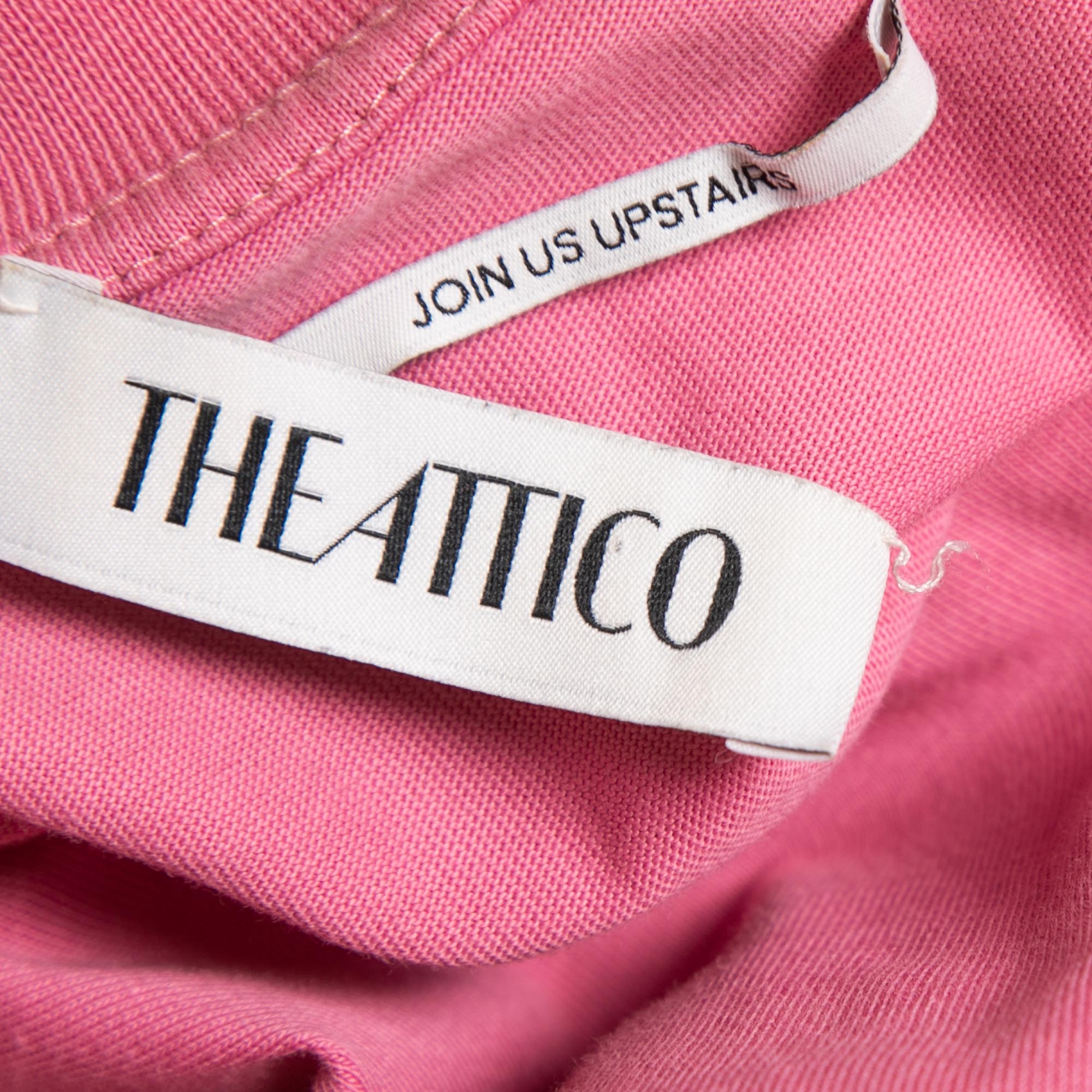 The Attico Pink Cotton T-Shirt S
