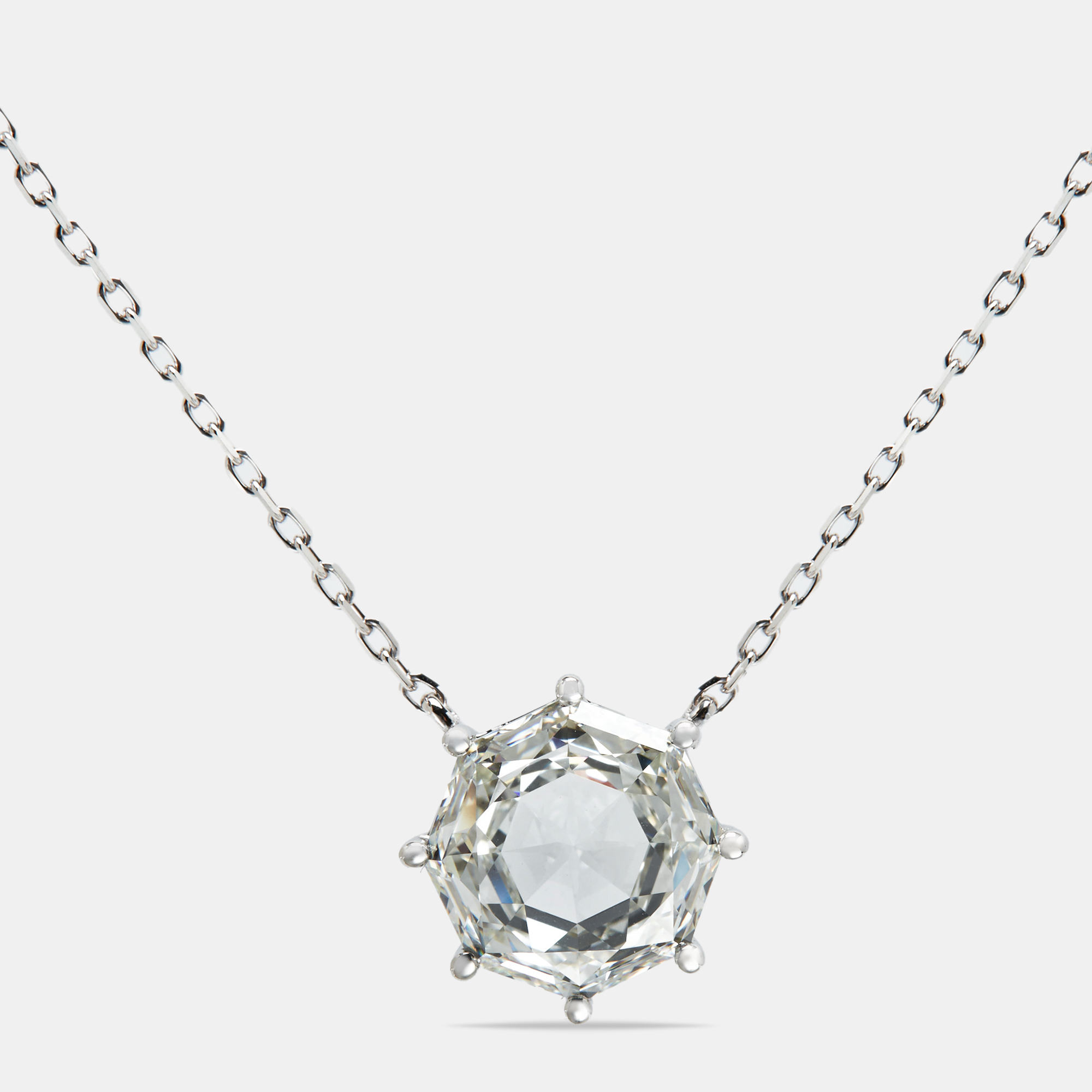 6.00 cts Octagonal Step Cut Lab Grown Diamond 18k White Gold Chain Necklace
6.00 cts Octagonal Step Cut Lab Grown Diamond 18k White Gold Chain Necklace