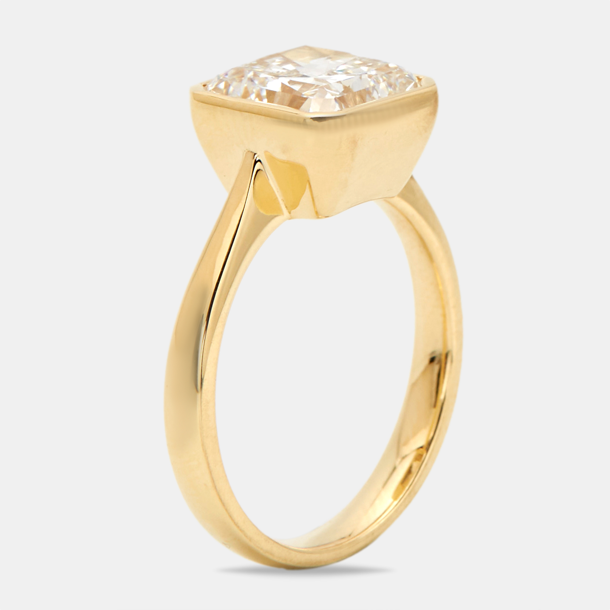 3.00 cts Square Radiant Brilliant Cut Lab Grown Diamond 18k Yellow Gold Ring Size
3.00 cts Square Radiant Brilliant Cut Lab Grown Diamond 18k Yellow Gold Ring Size