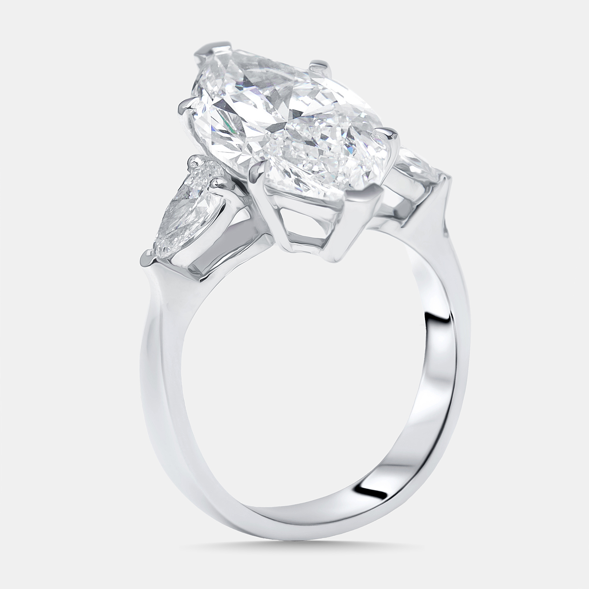 5.5 cts Marquise, Pear Lab Grown Diamonds 18k White Gold Ring Size
5.5 cts Marquise, Pear Lab Grown Diamonds 18k White Gold Ring Size