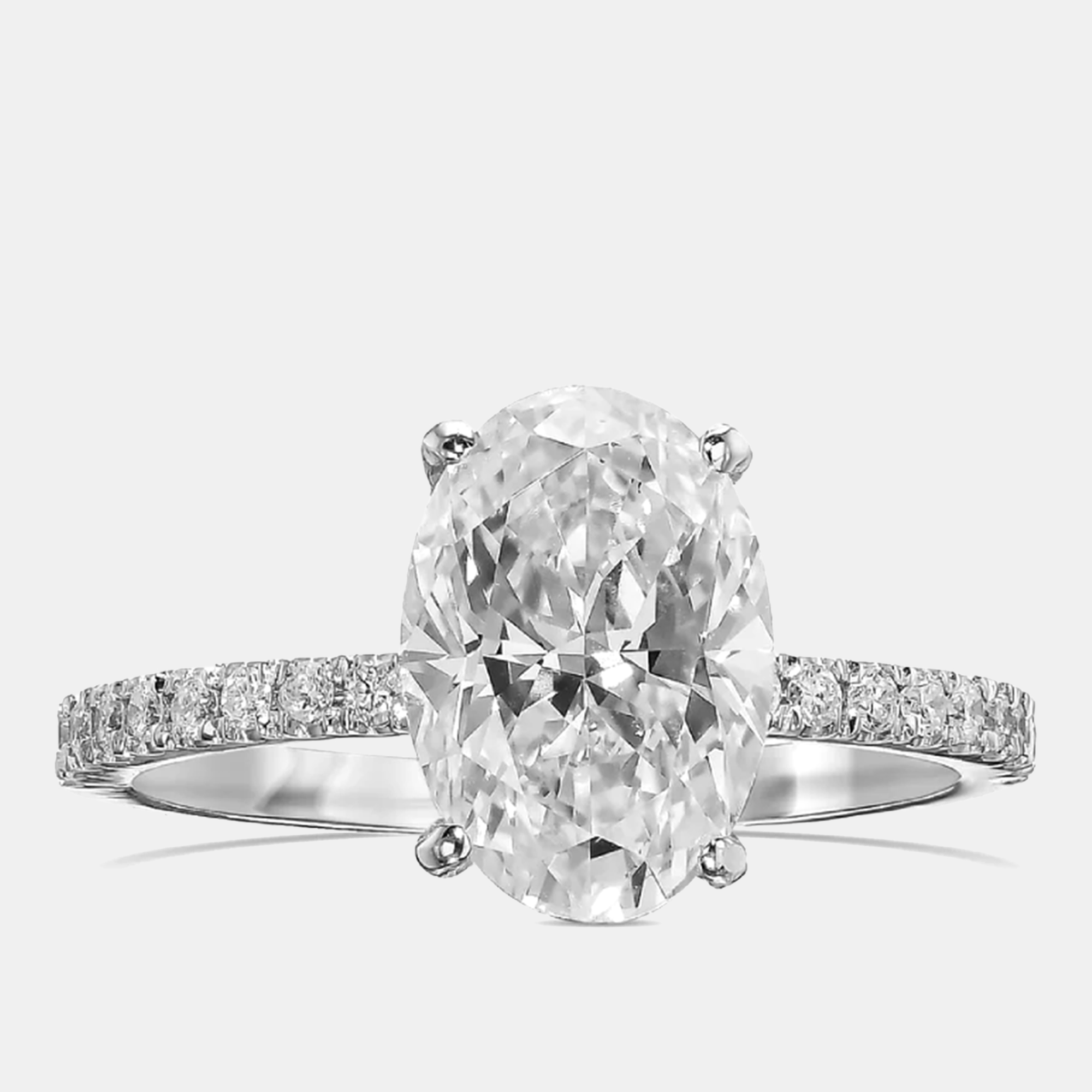 2.5 cts Oval Lab Grown Diamond 14k White Gold Wedding Ring Size
2.5 cts Oval Lab Grown Diamond 14k White Gold Wedding Ring Size