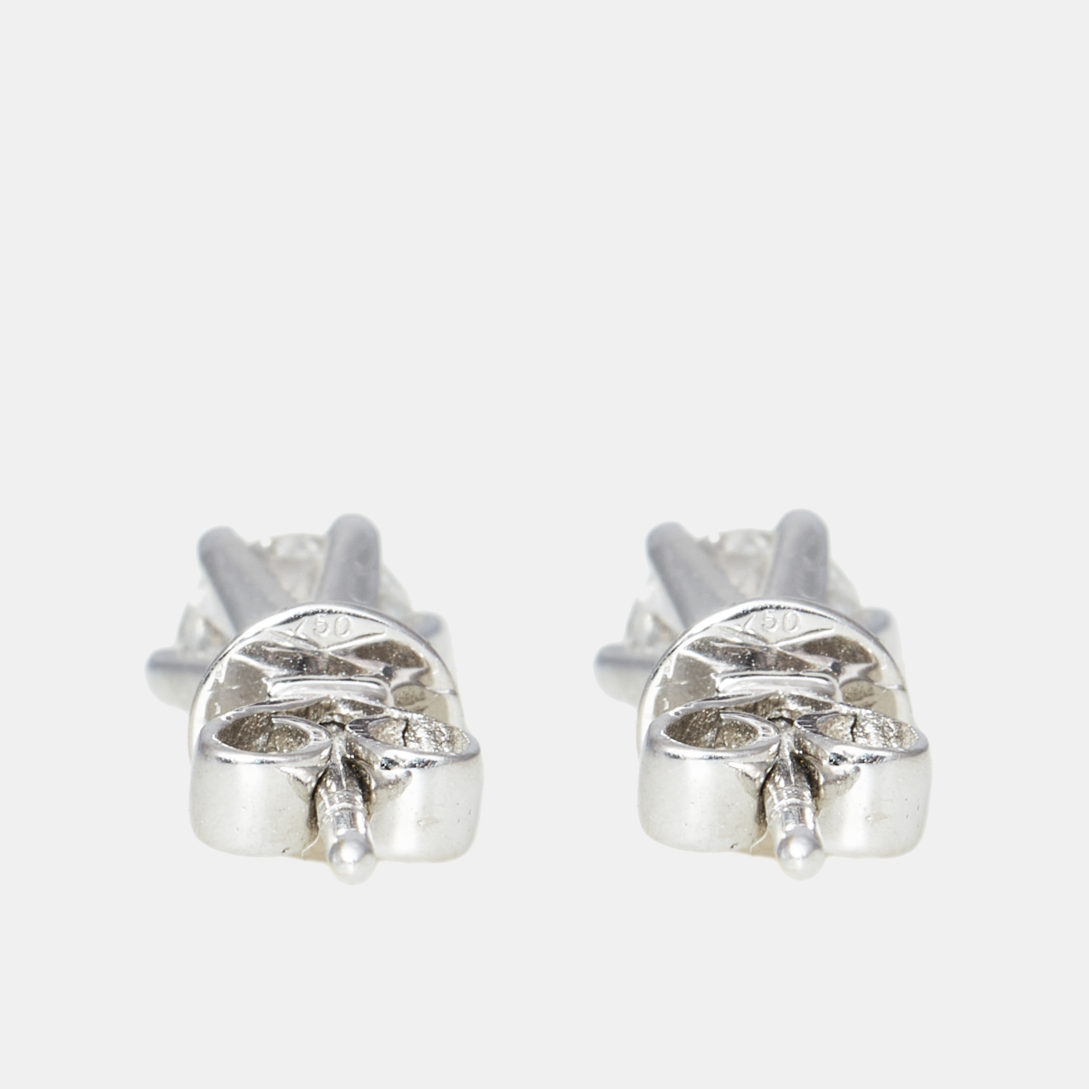 18k White Gold Diamond 0.82 Ct Earrings