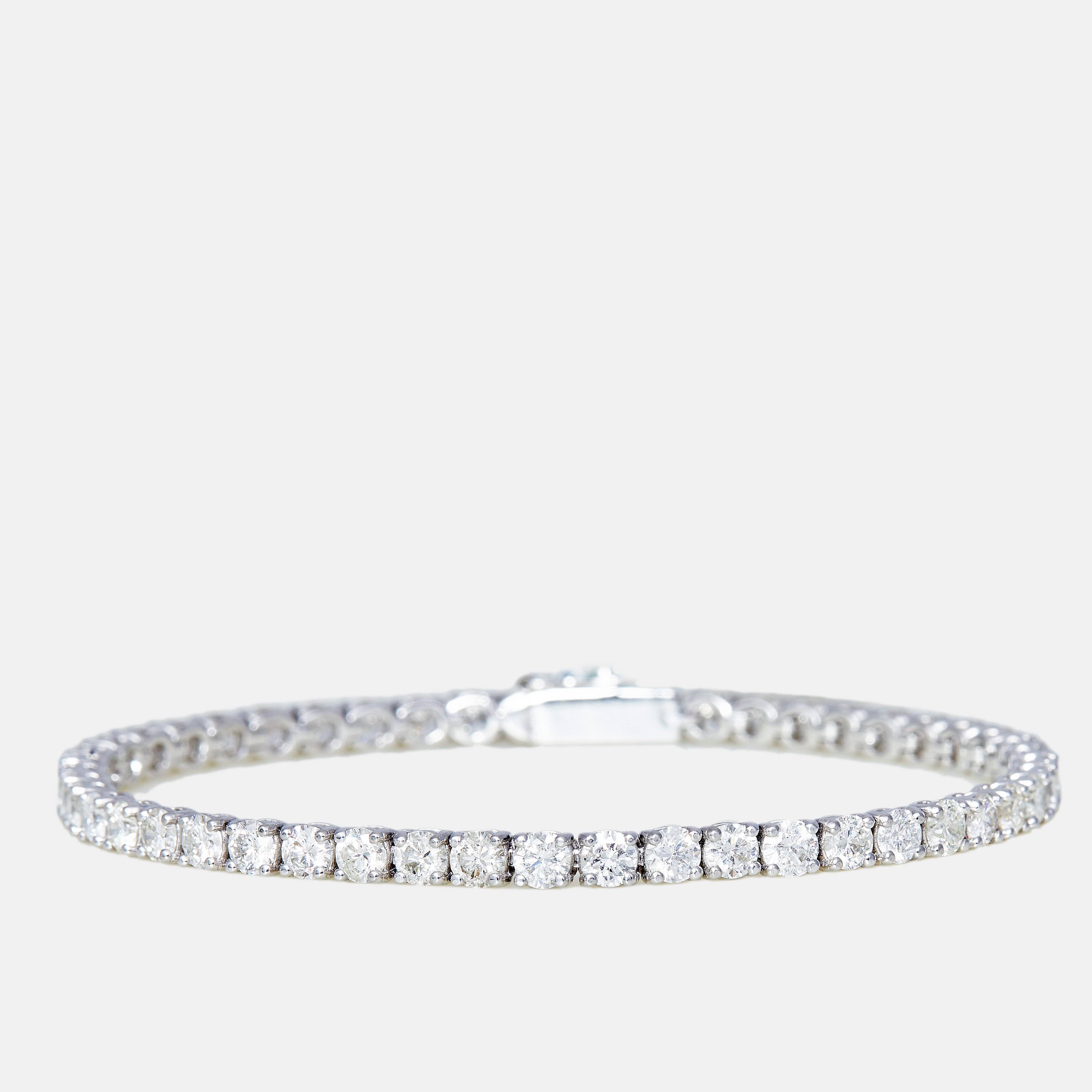 The diamond edit 18k white gold 7.35 ct diamond bracelet