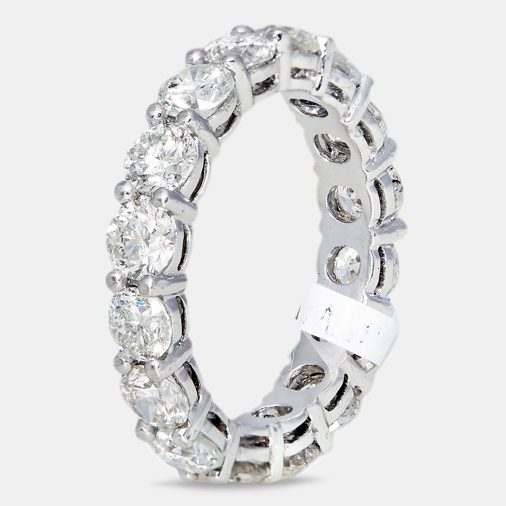 The diamond edit 18k white gold 4 ct diamond bracelet eu 53