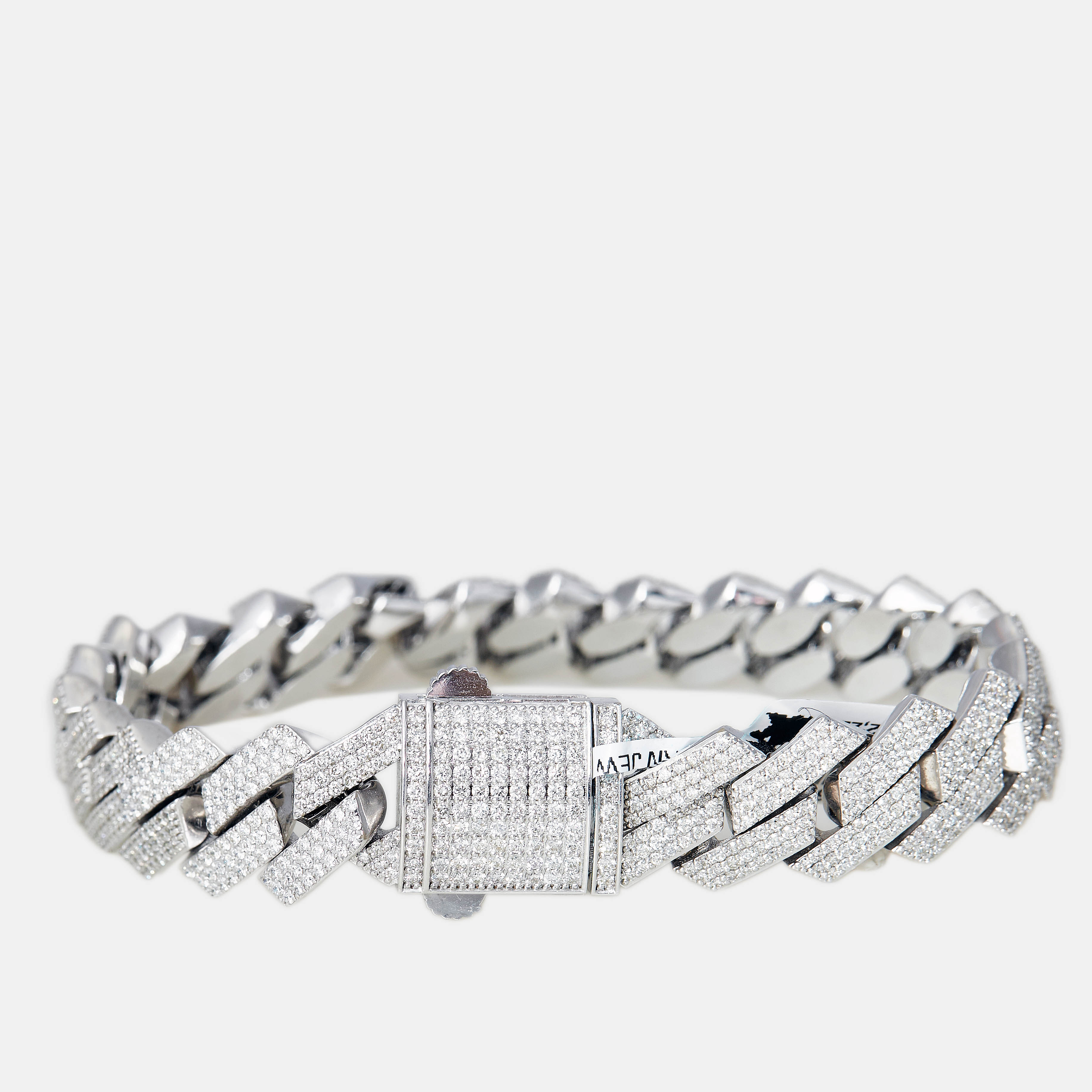 18k White Gold 9.25 Ct Diamond Bracelet