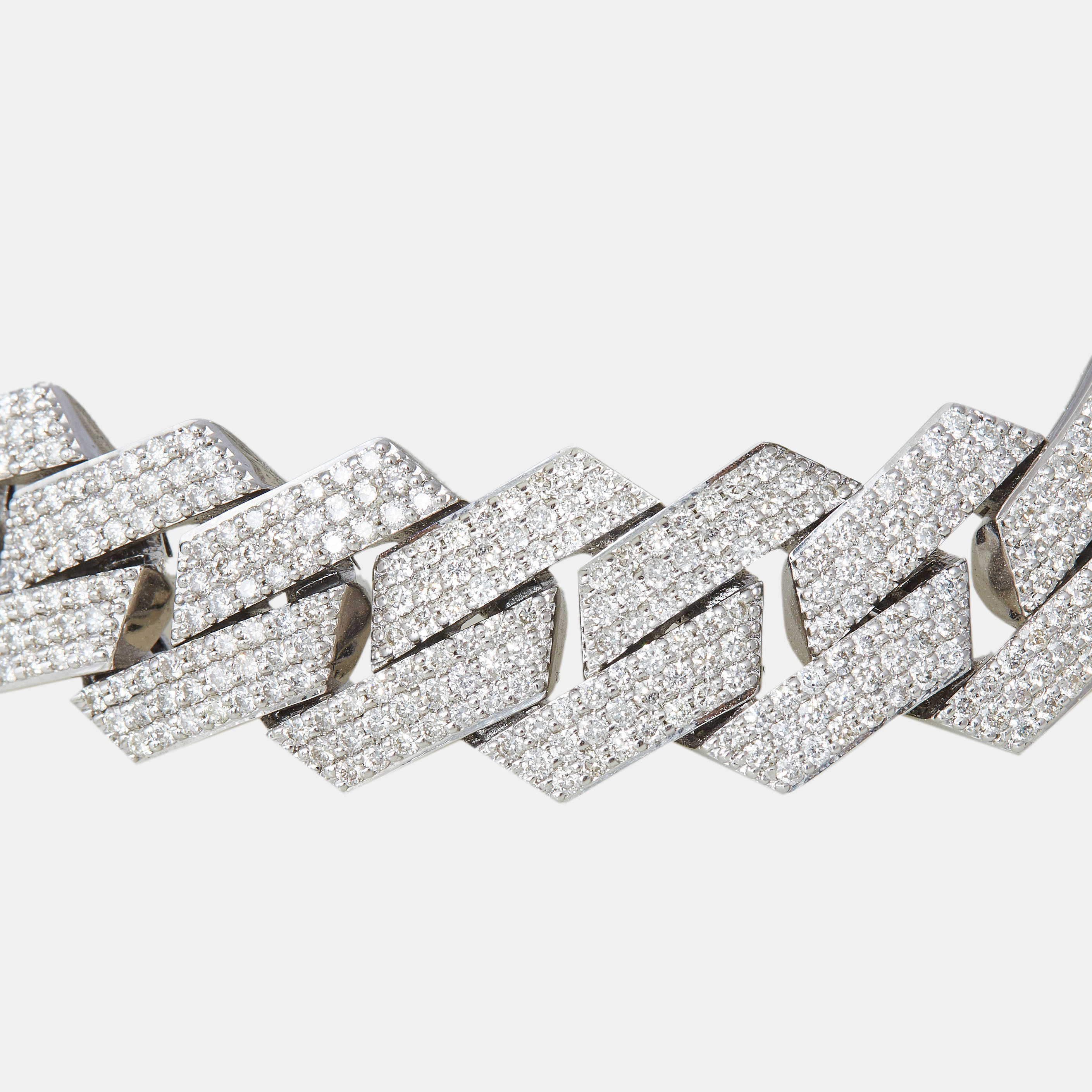 18k White Gold 9.25 Ct Diamond Bracelet