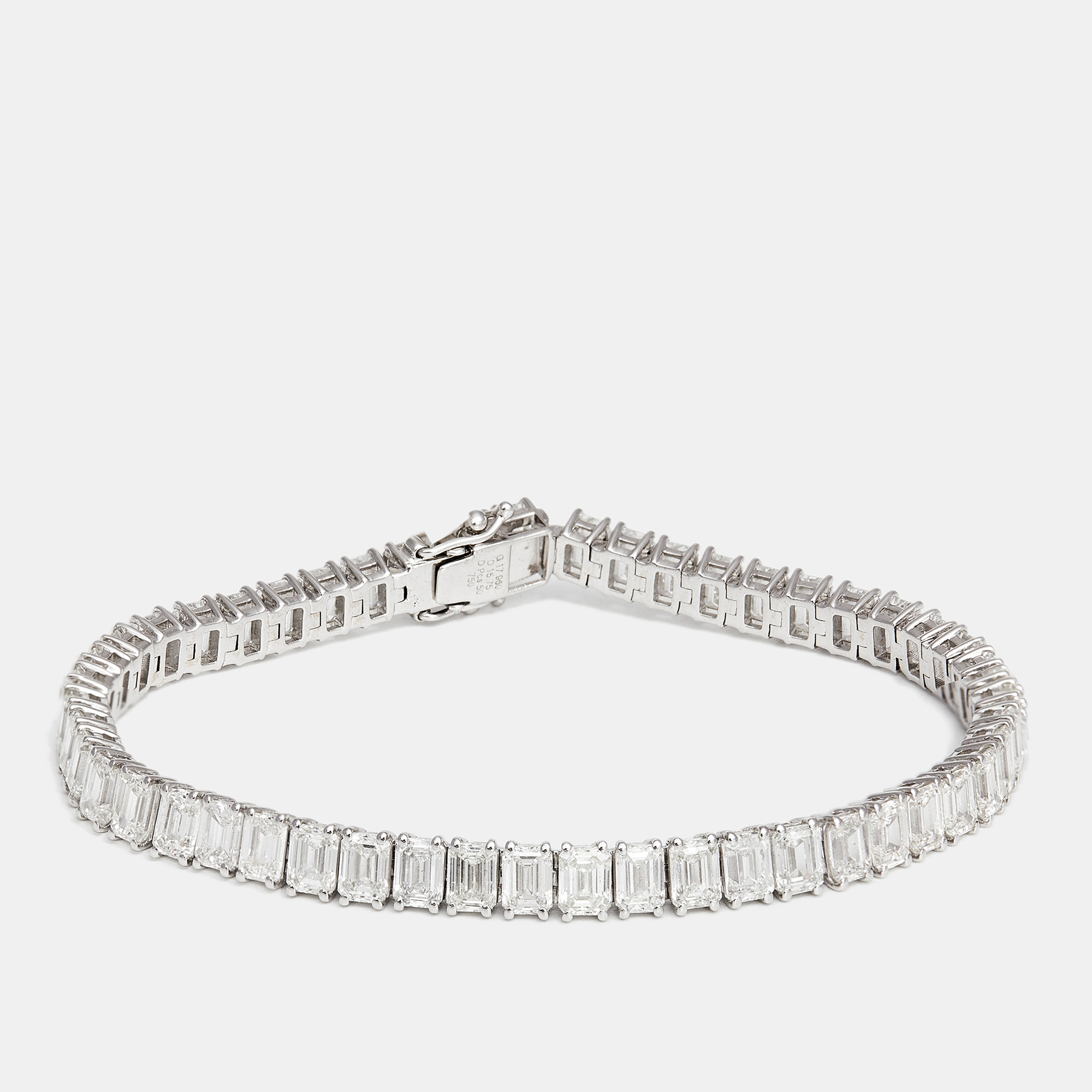 The diamond edit 18k white gold  bracelet