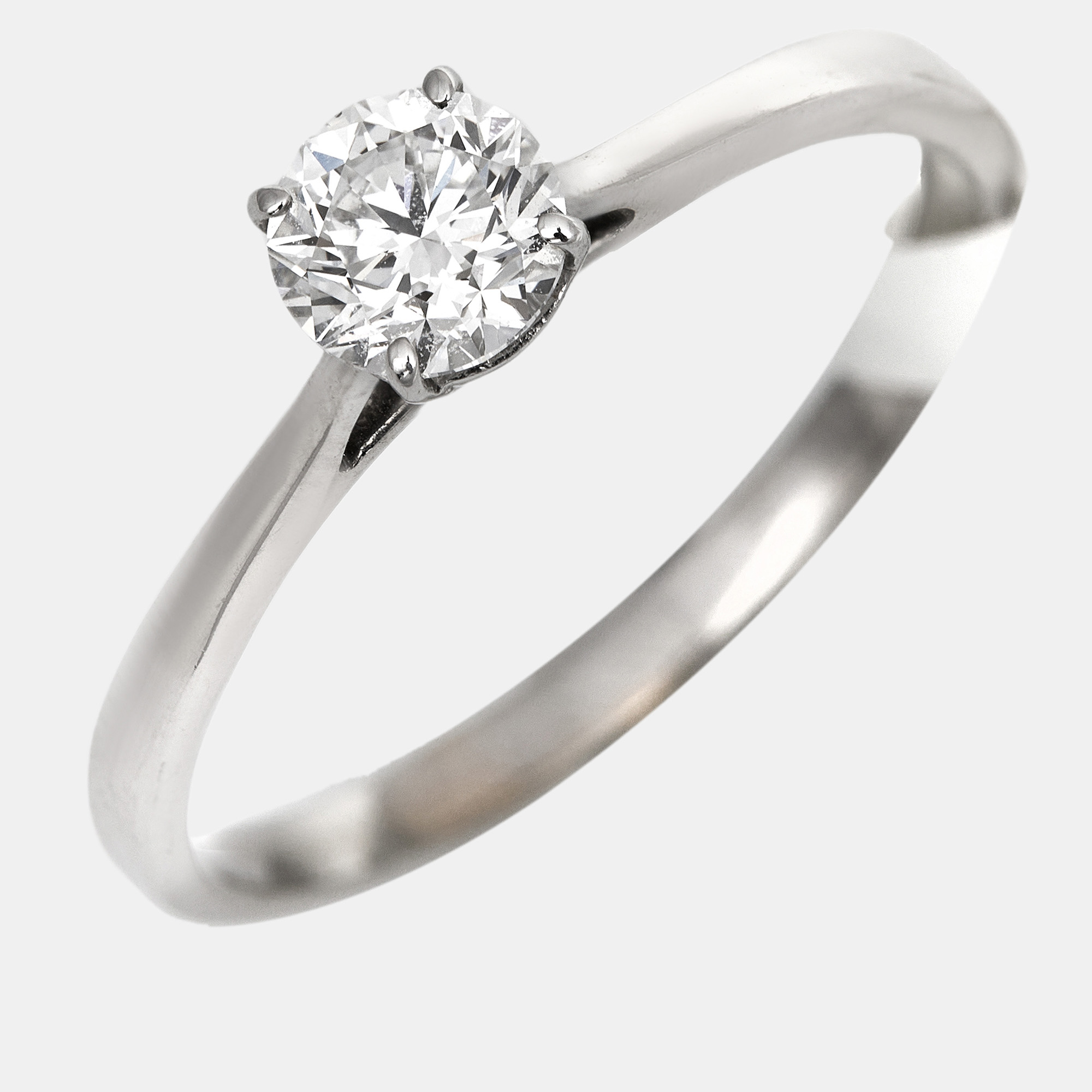 The diamond edit 18k white gold  ring eu 61