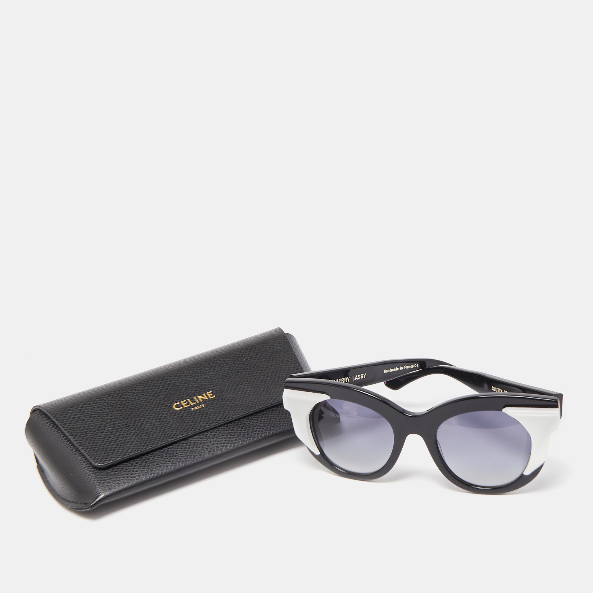 Thierry Lasry Black/White Gradient Slutty 29 Wayfarer Sunglasses