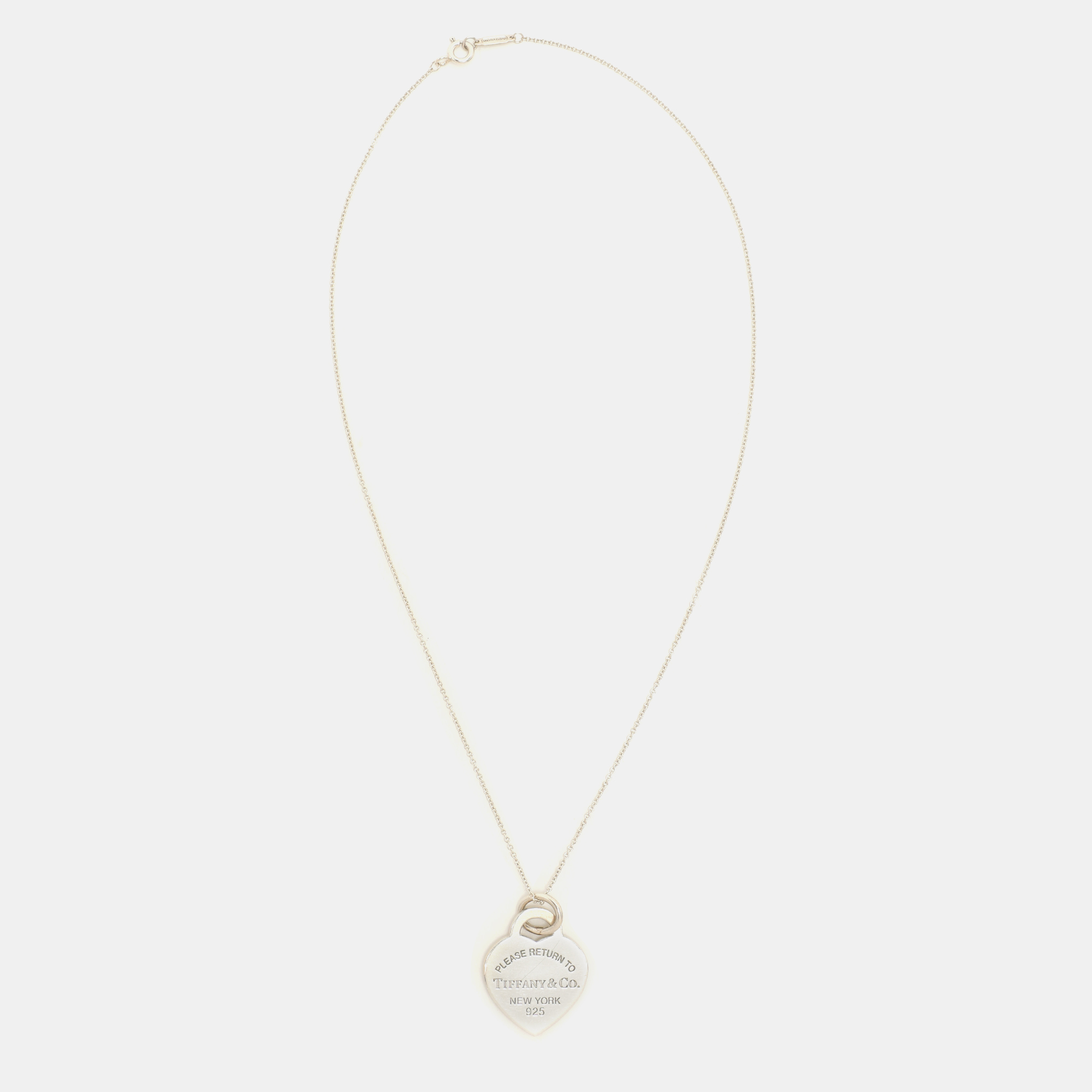 Tiffany & Co. Return To Tiffany Heart Tag Sterling Silver Pendant Necklace