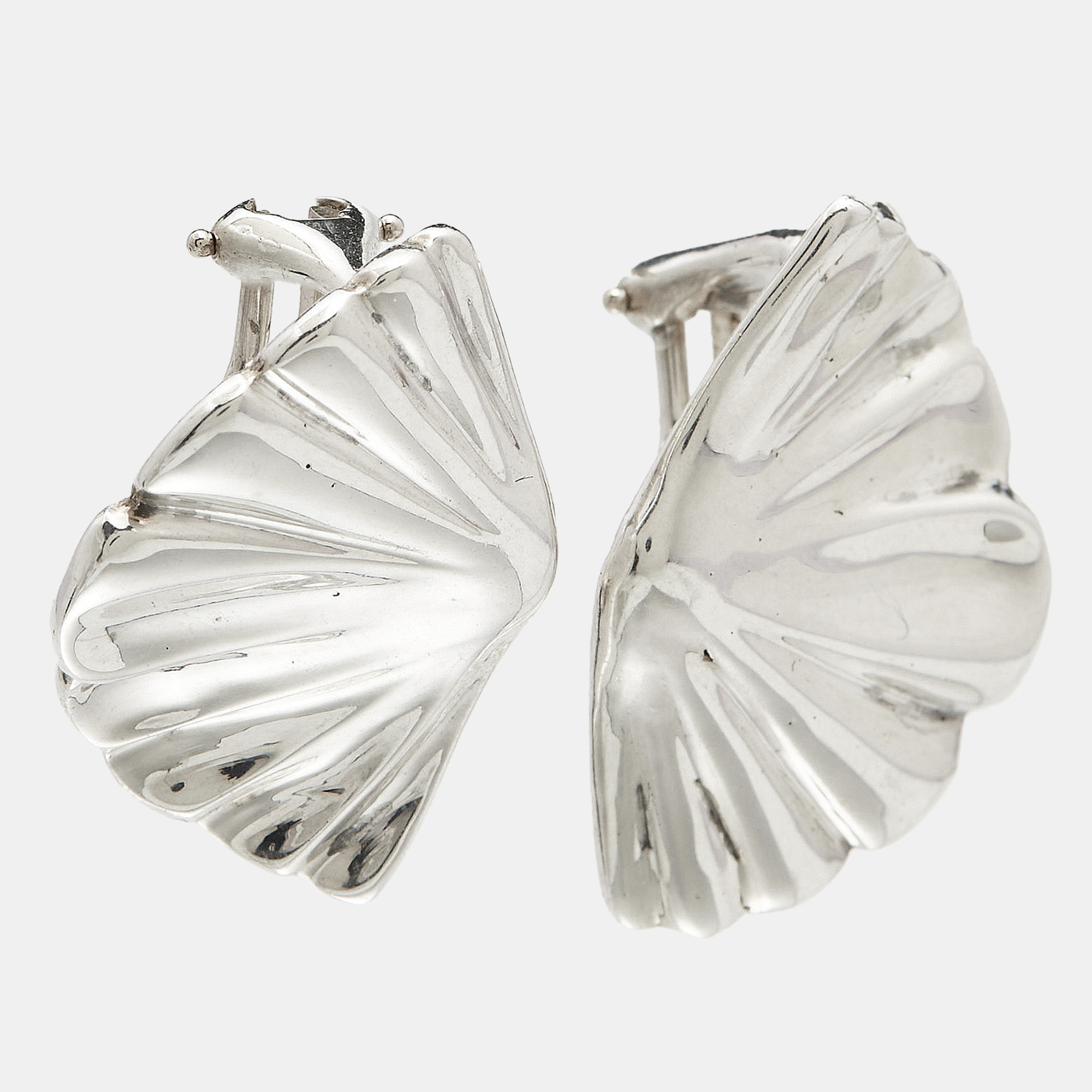 Tiffany & Co.  Shell Sterling Silver Earrings