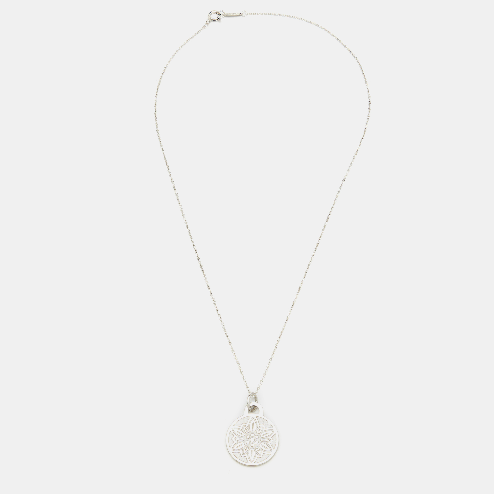 Tiffany & Co.'Go Women 2023' Sterling Silver Pendant Necklace