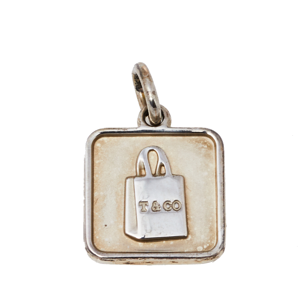 Tiffany & Co. Sterling Silver Lexicon Bag Charm Pendant