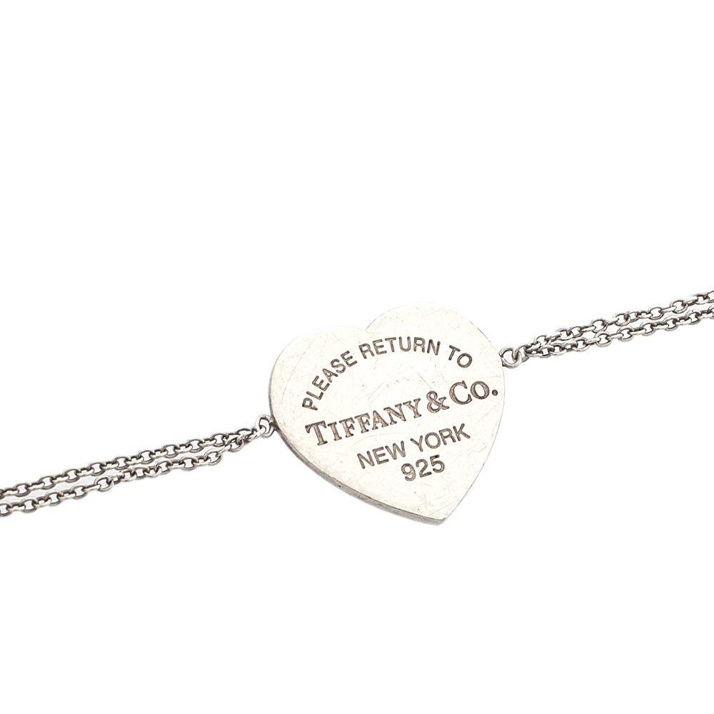 Tiffany & Co. Return To Tiffany Heart Tag Double Chain Sterling Silver Bracelet
Tiffany & Co. Return To Tiffany Heart Tag Double Chain Sterling Silver Bracelet
