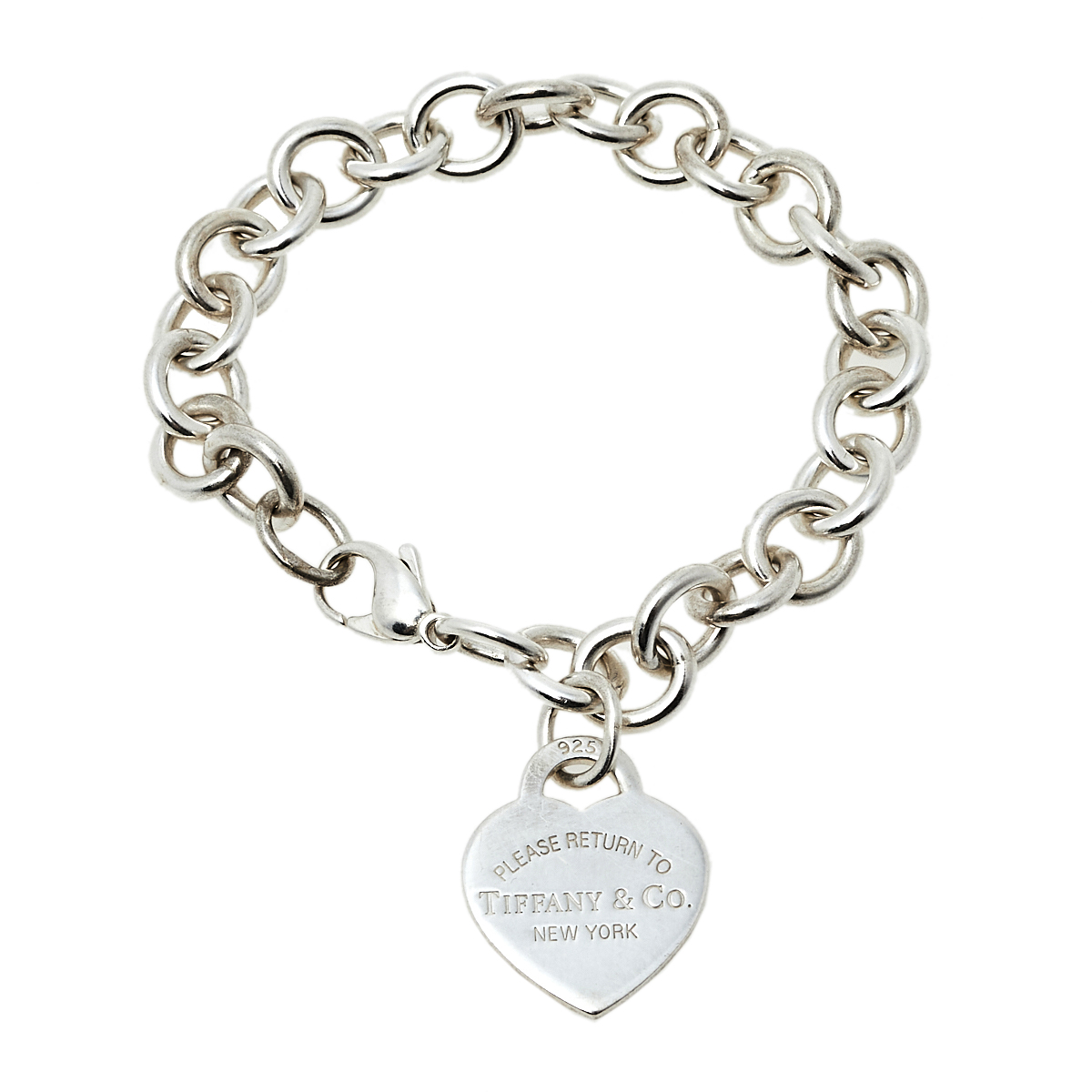 Tiffany & Co. Return to Tiffany Heart Tag Sterling Silver Charm Bracelet