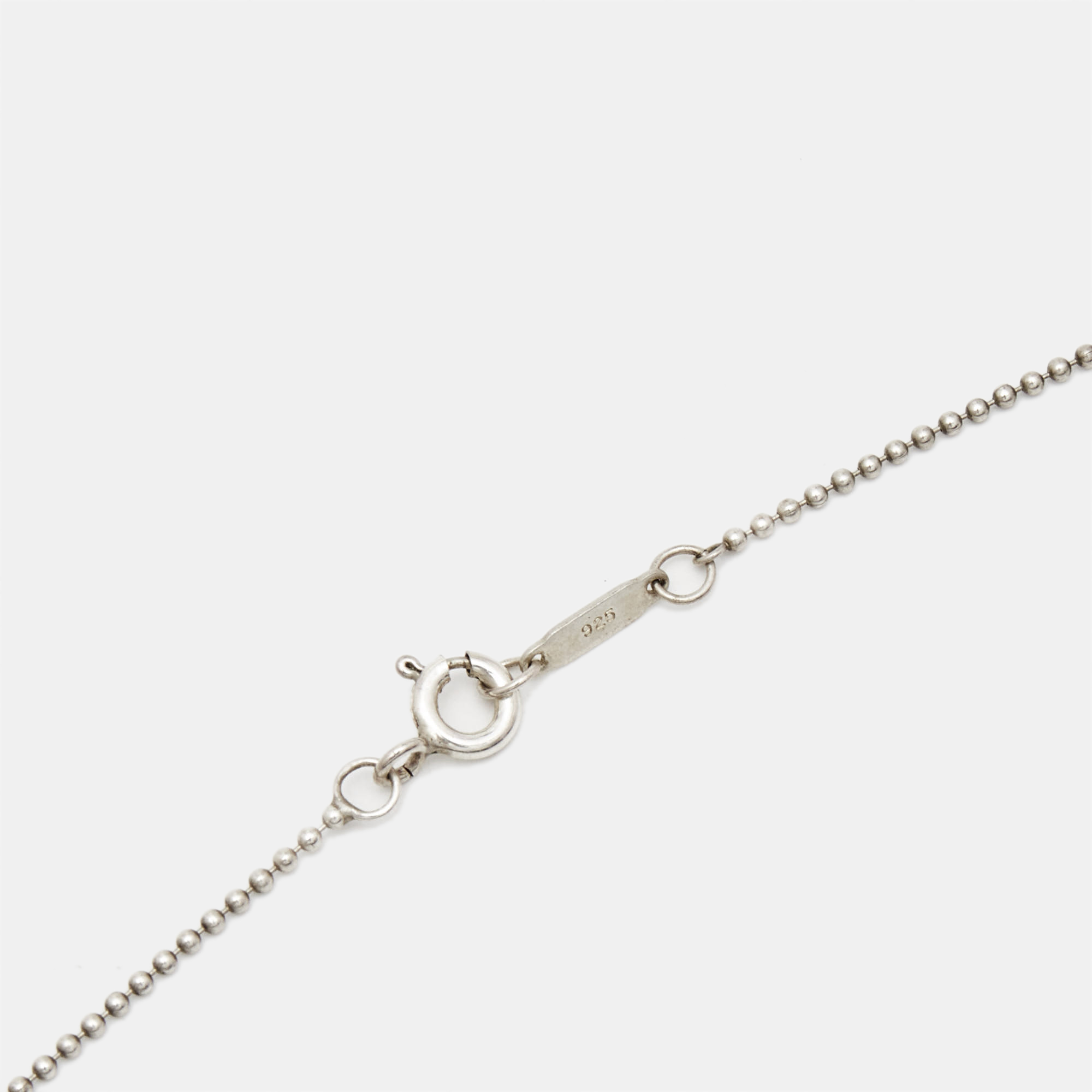 Tiffany & Co. Crown Key Sterling Silver Pendant Necklace