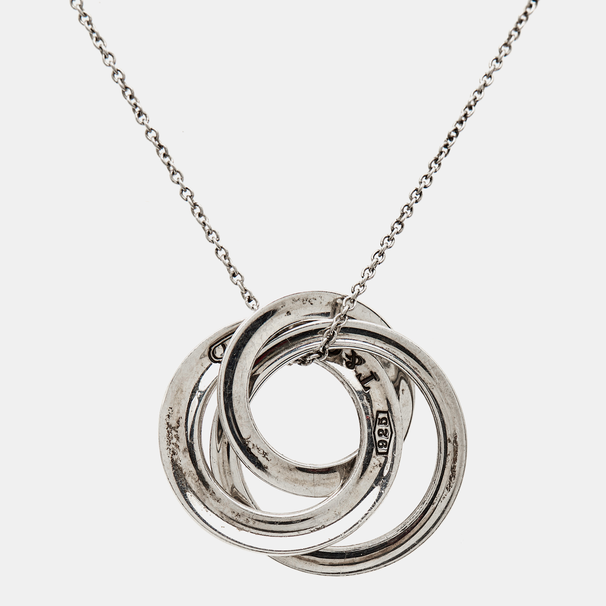 Tiffany & Co. 1837 Interlocking Circles Sterling Silver Necklace