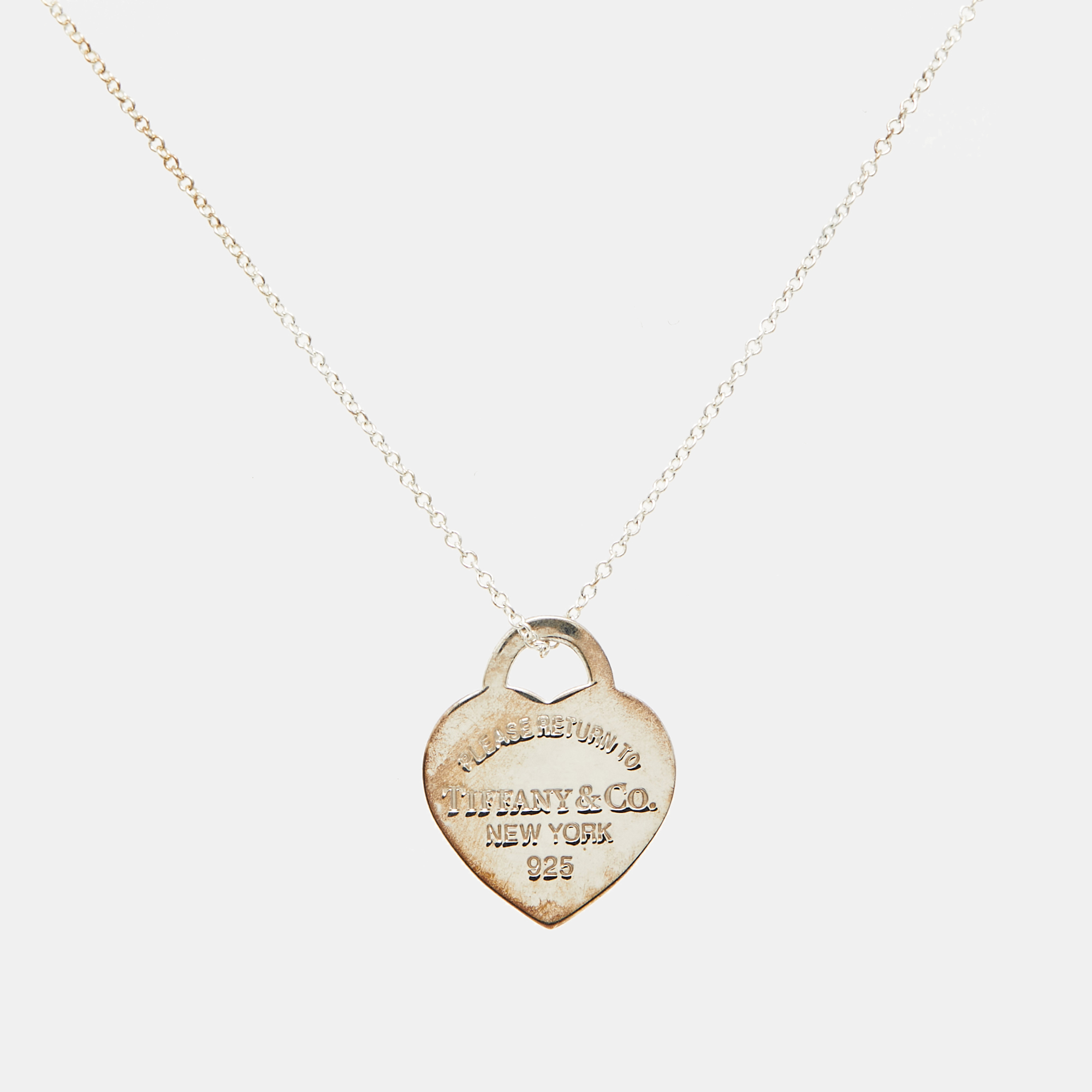 Tiffany & Co. Return To Tiffany Sterling Silver Pendant Necklace