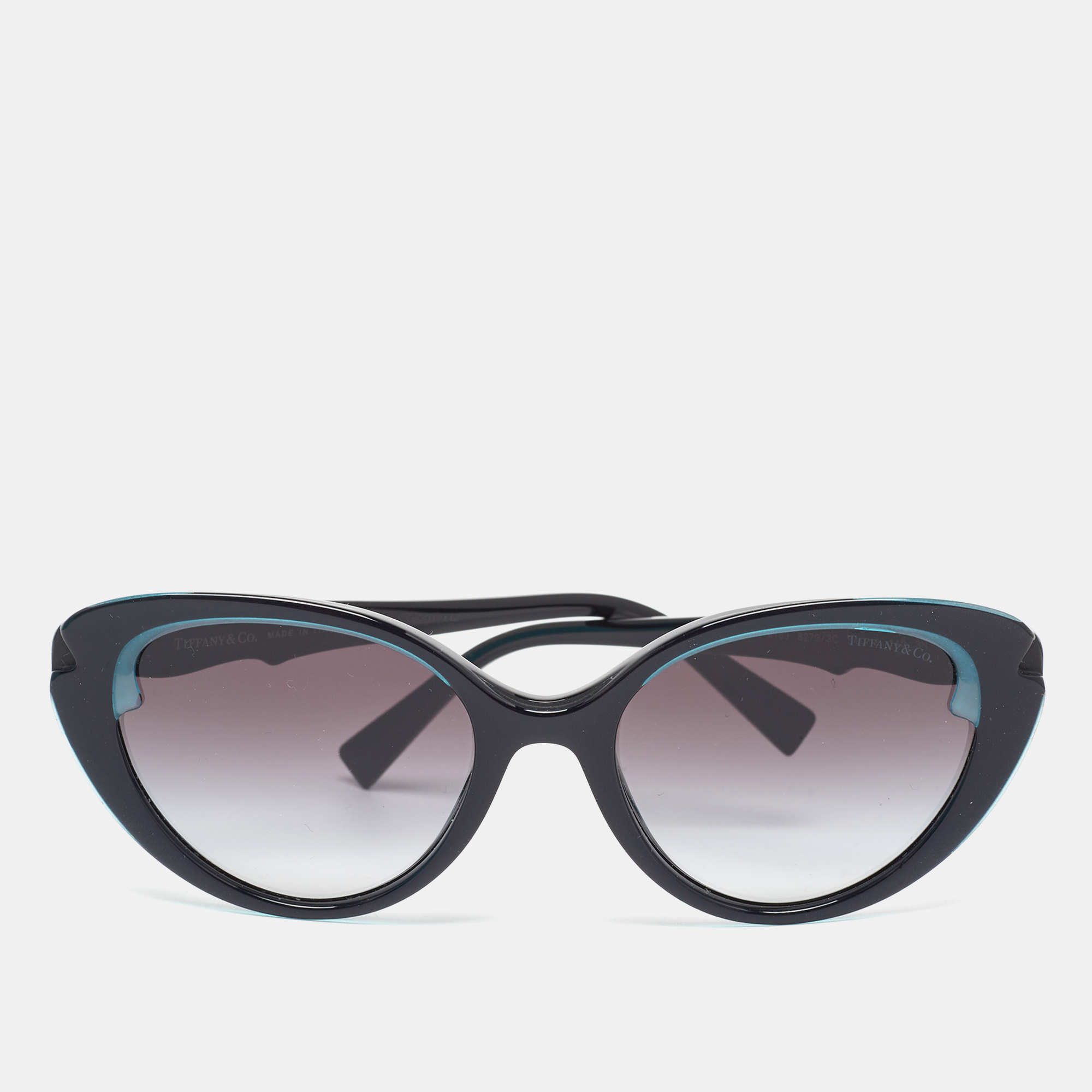 Tiffany & co. black/blue tf 4163 cat eye sunglasses